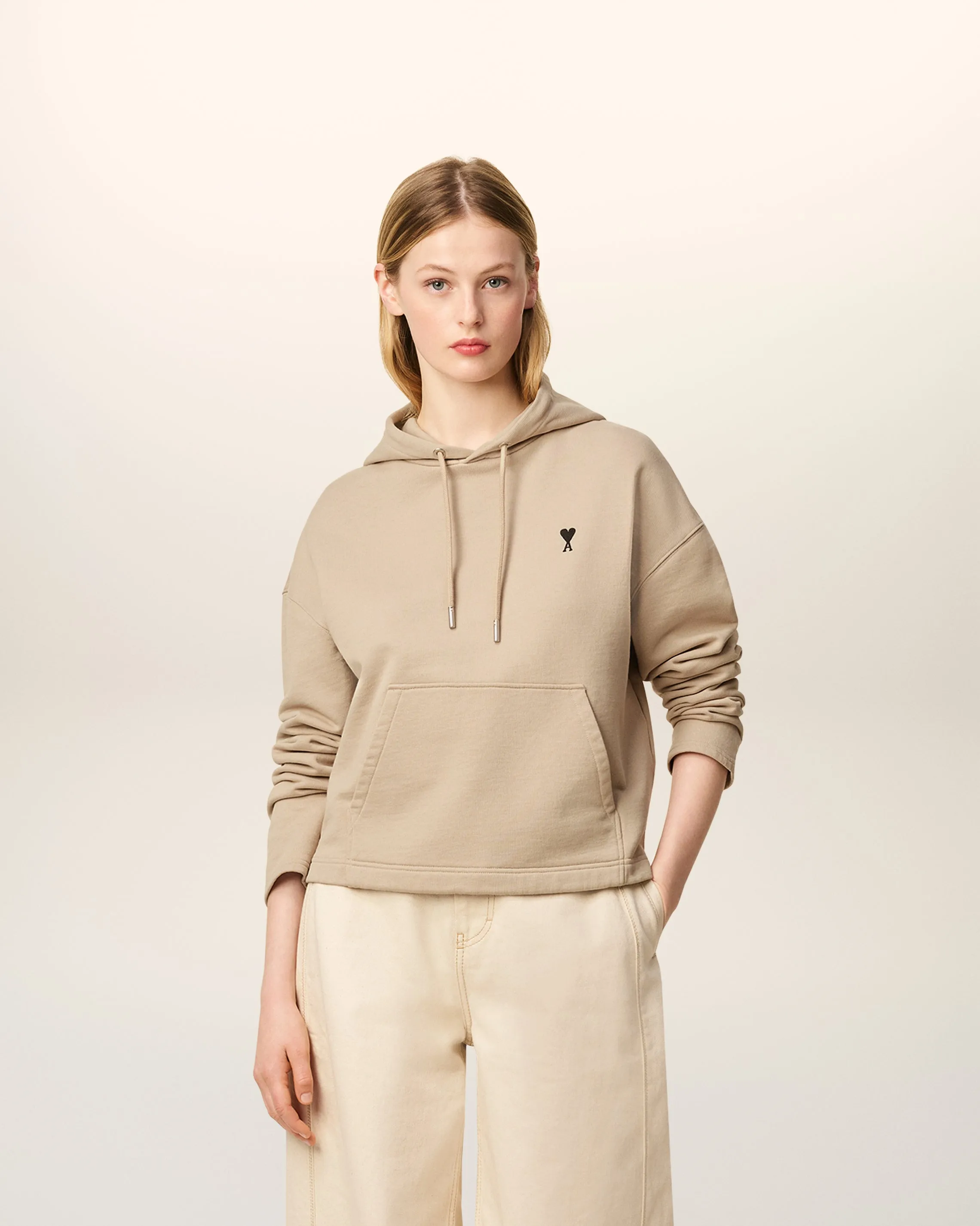 Hoodie Beige Ami De Coeur Contrasté En Coton sold by Ami product image thumbnail 2