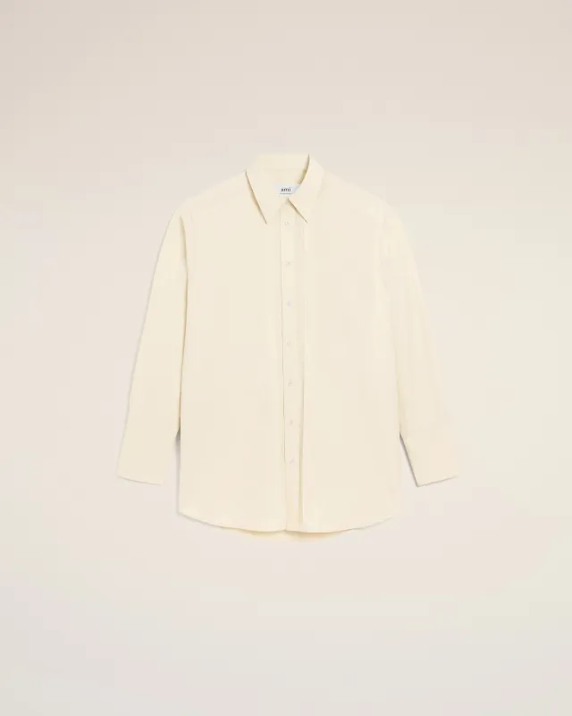 Chemise Blanche Oversize Bords Francs En Coton sold by Ami