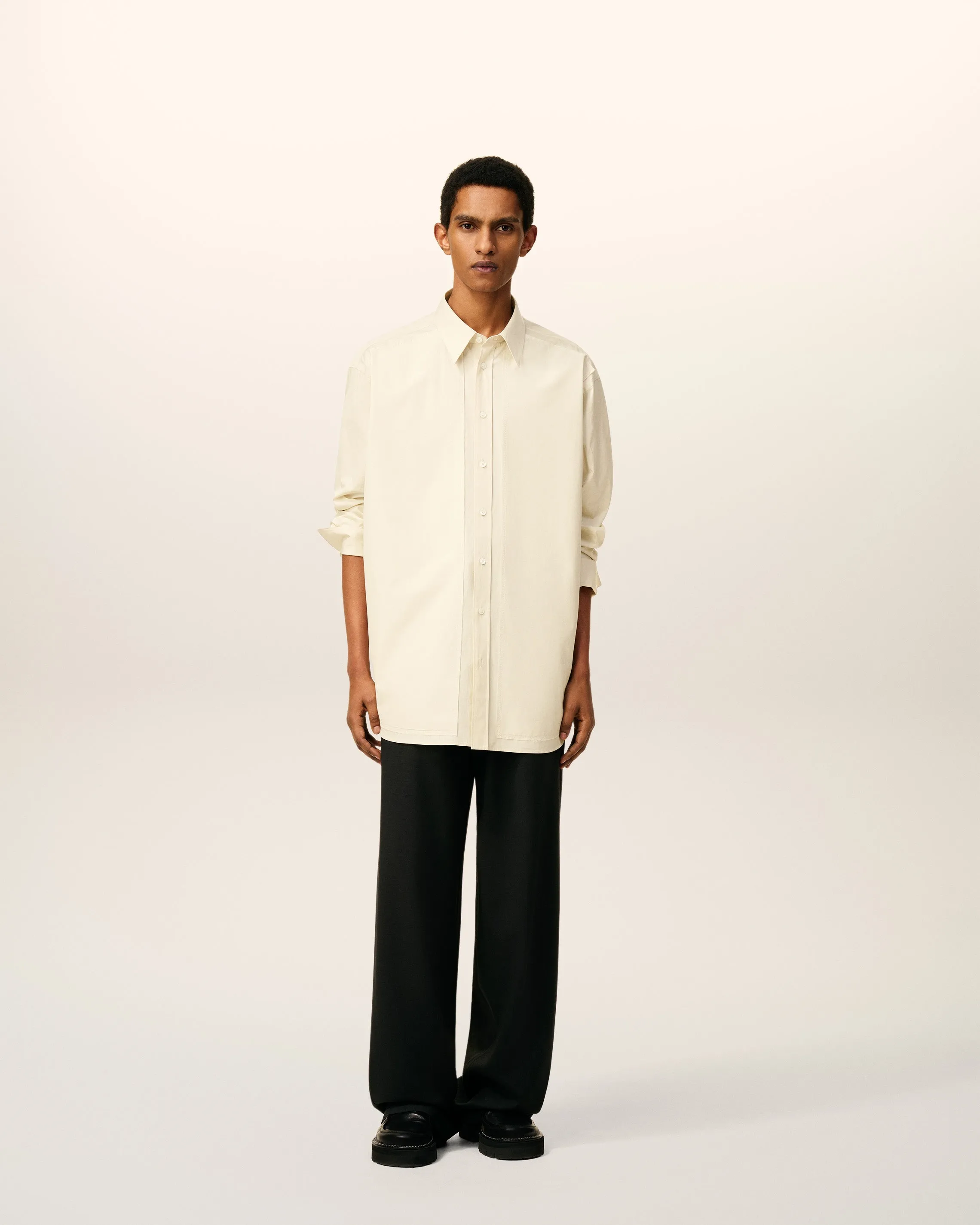 Chemise Blanche Oversize Bords Francs En Coton sold by Ami product image thumbnail 2