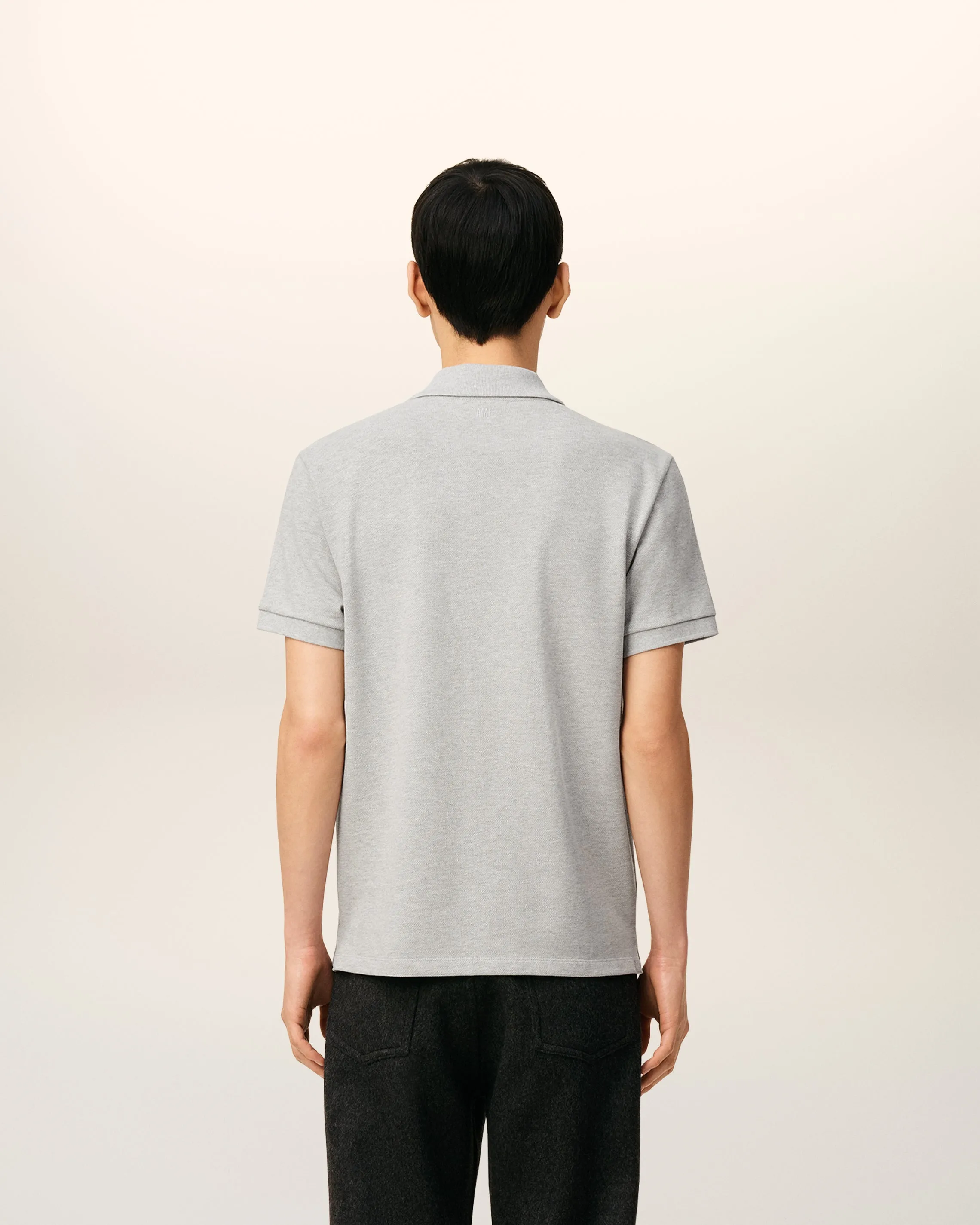 Polo gris en coton Ami de Coeur sold by Ami product image thumbnail 5