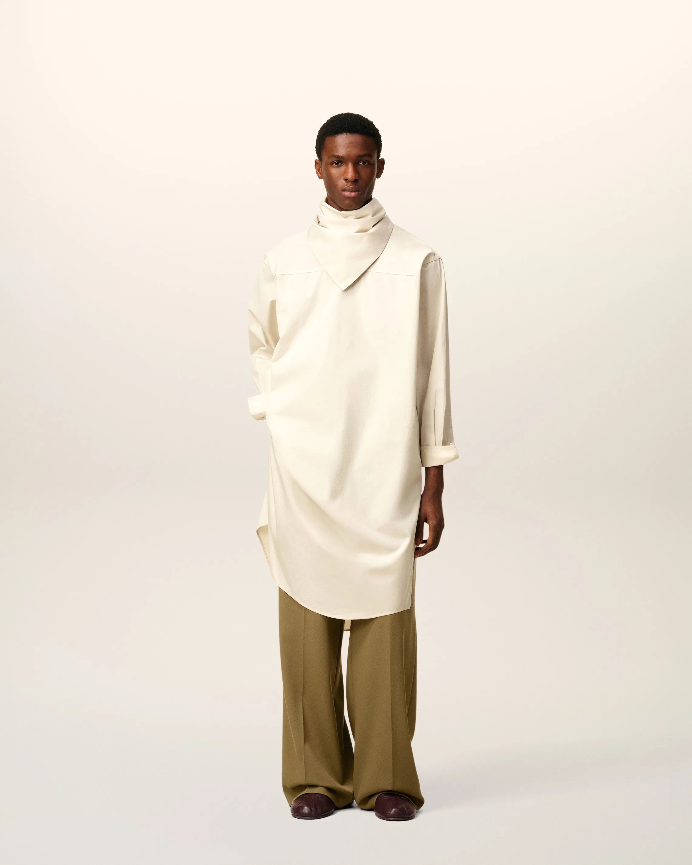 Robe Blanche Midi Bandana En Coton sold by Ami product image thumbnail 2