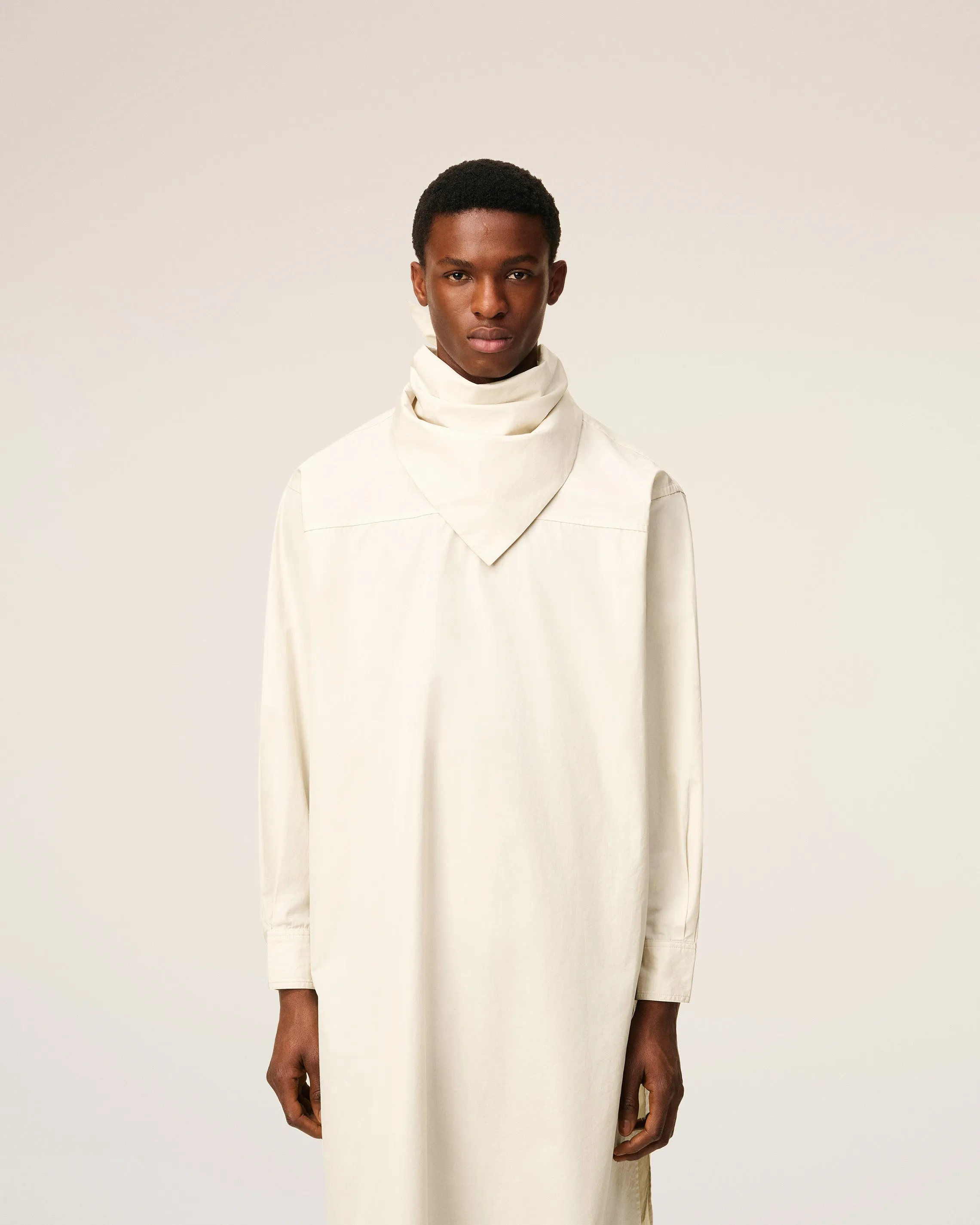 Robe Blanche Midi Bandana En Coton sold by Ami product image thumbnail 4