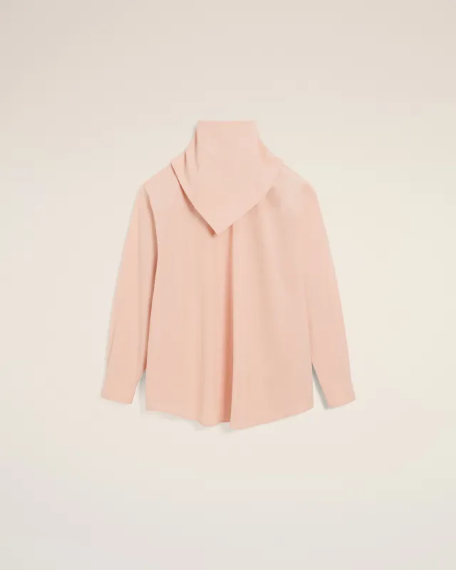 Blouse Rose Col Bandana Manches Longues En Coton sold by Ami