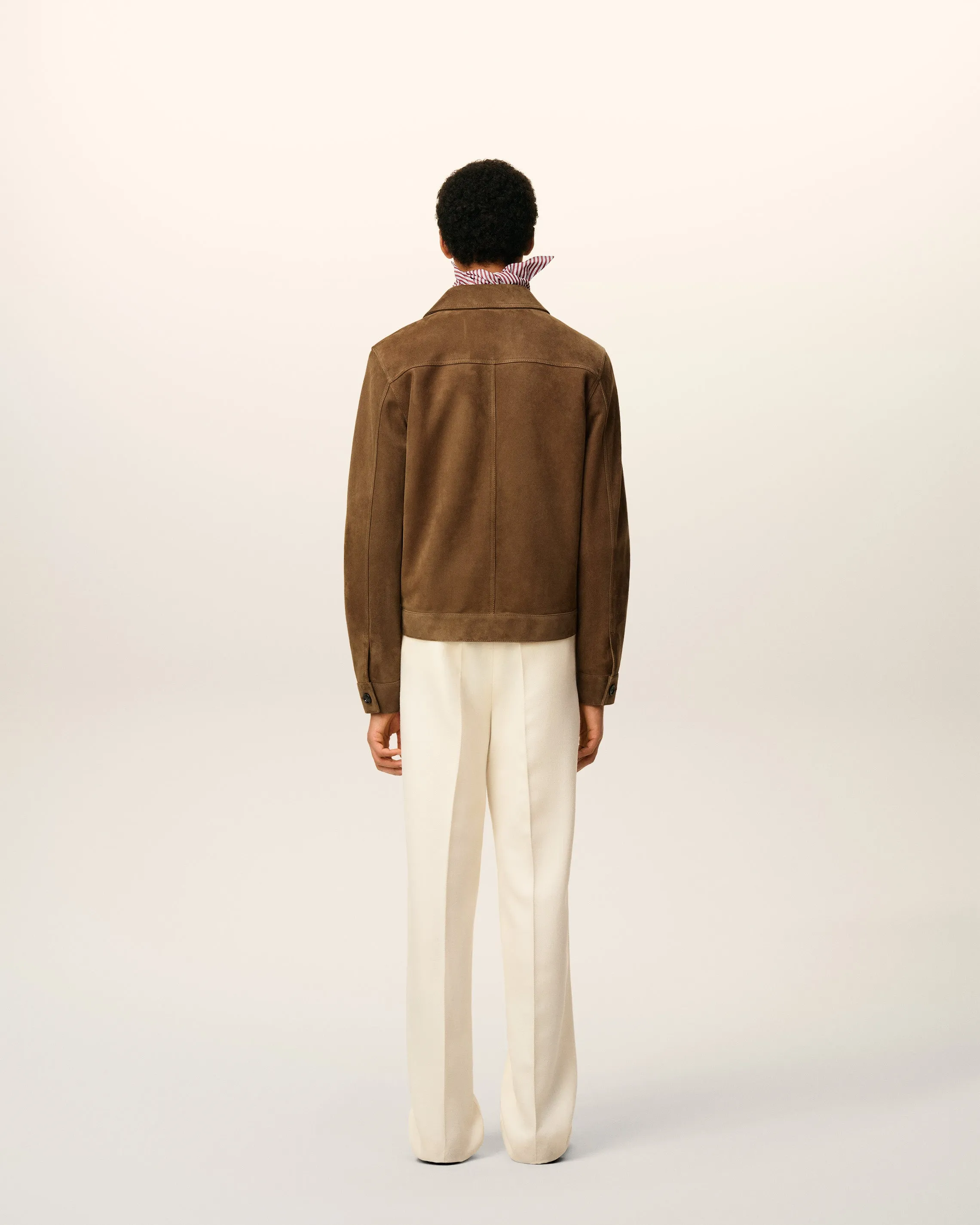 Veste Marron Boutonnée Ami De Coeur En Cuir sold by Ami product image thumbnail 5