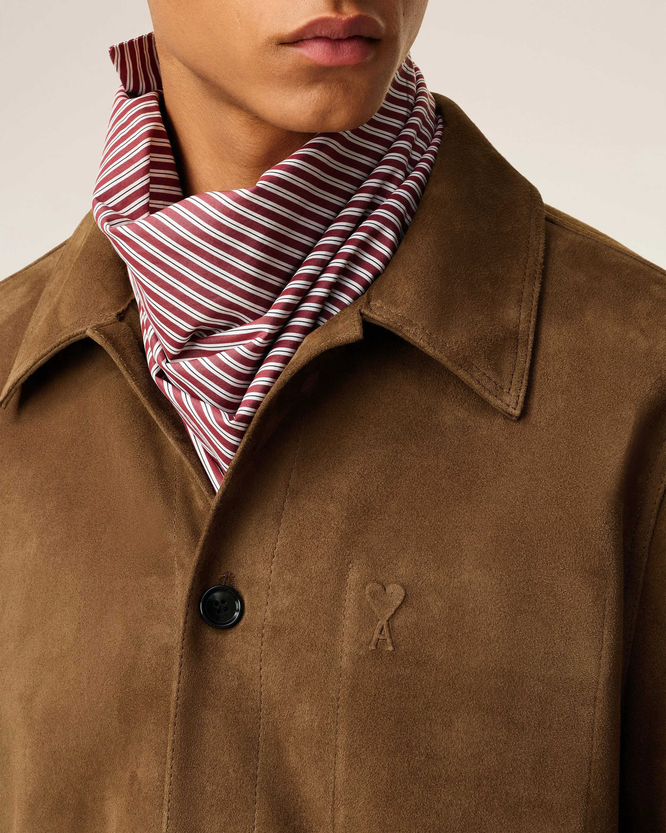 Veste Marron Boutonnée Ami De Coeur En Cuir sold by Ami product image thumbnail 4