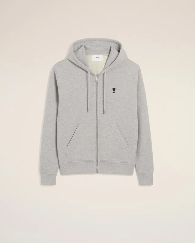 Hoodie Ami De Coeur Contraste Gris en Coton sold by Ami