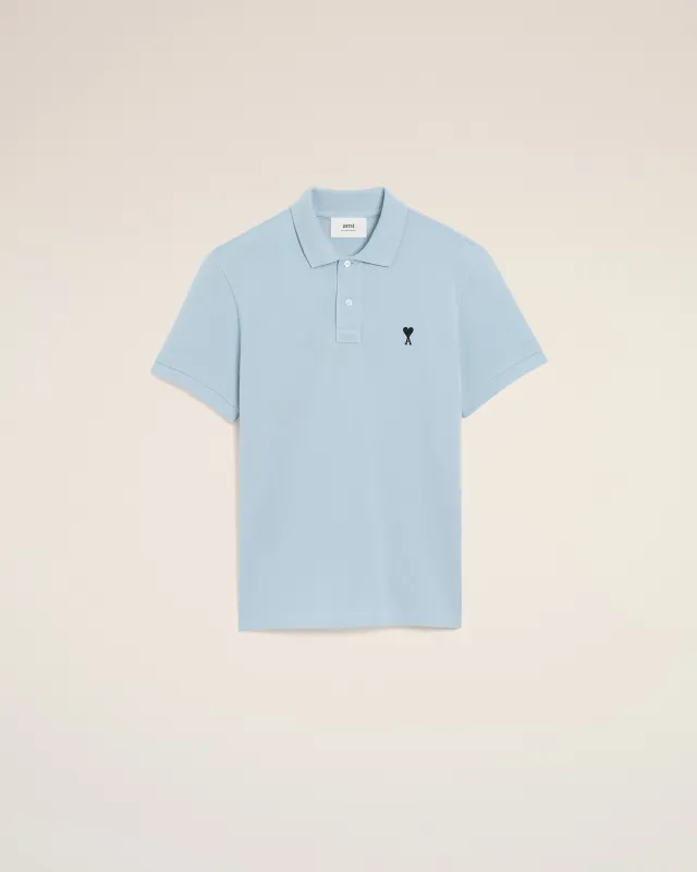 Polo Bleu  Ami De Coeur Contrasté En Coton sold by Ami