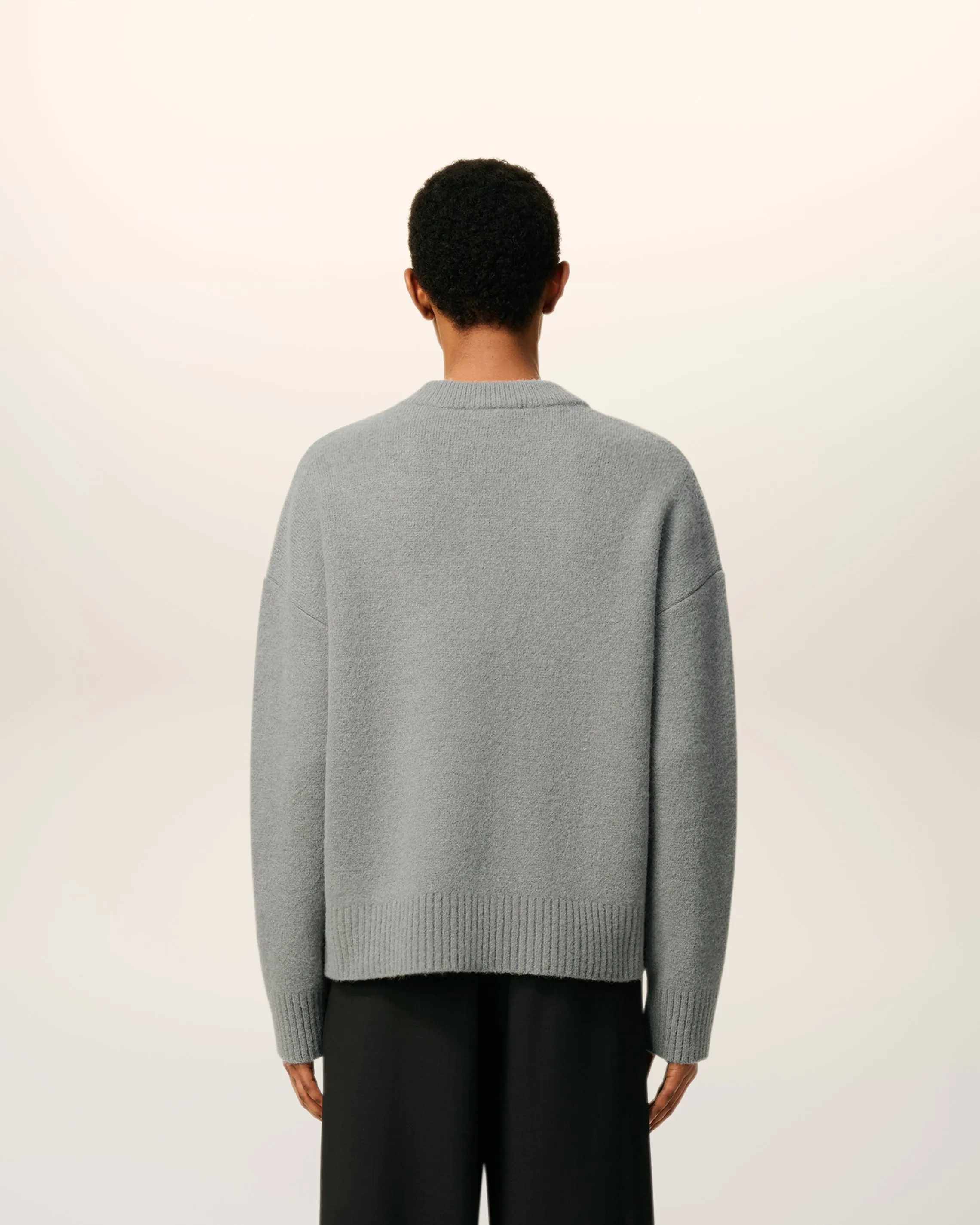 Cardigan Gris Ami De Coeur En Maille Alpaga sold by Ami product image thumbnail 5