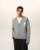 Cardigan Gris Ami De Coeur En Maille Alpaga sold by Ami