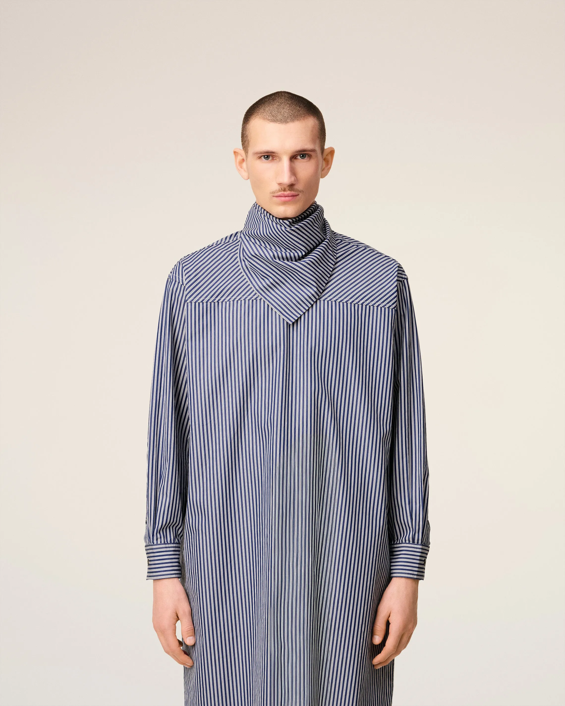 Robe Bleue Midi Bandana En Coton sold by Ami product image thumbnail 3