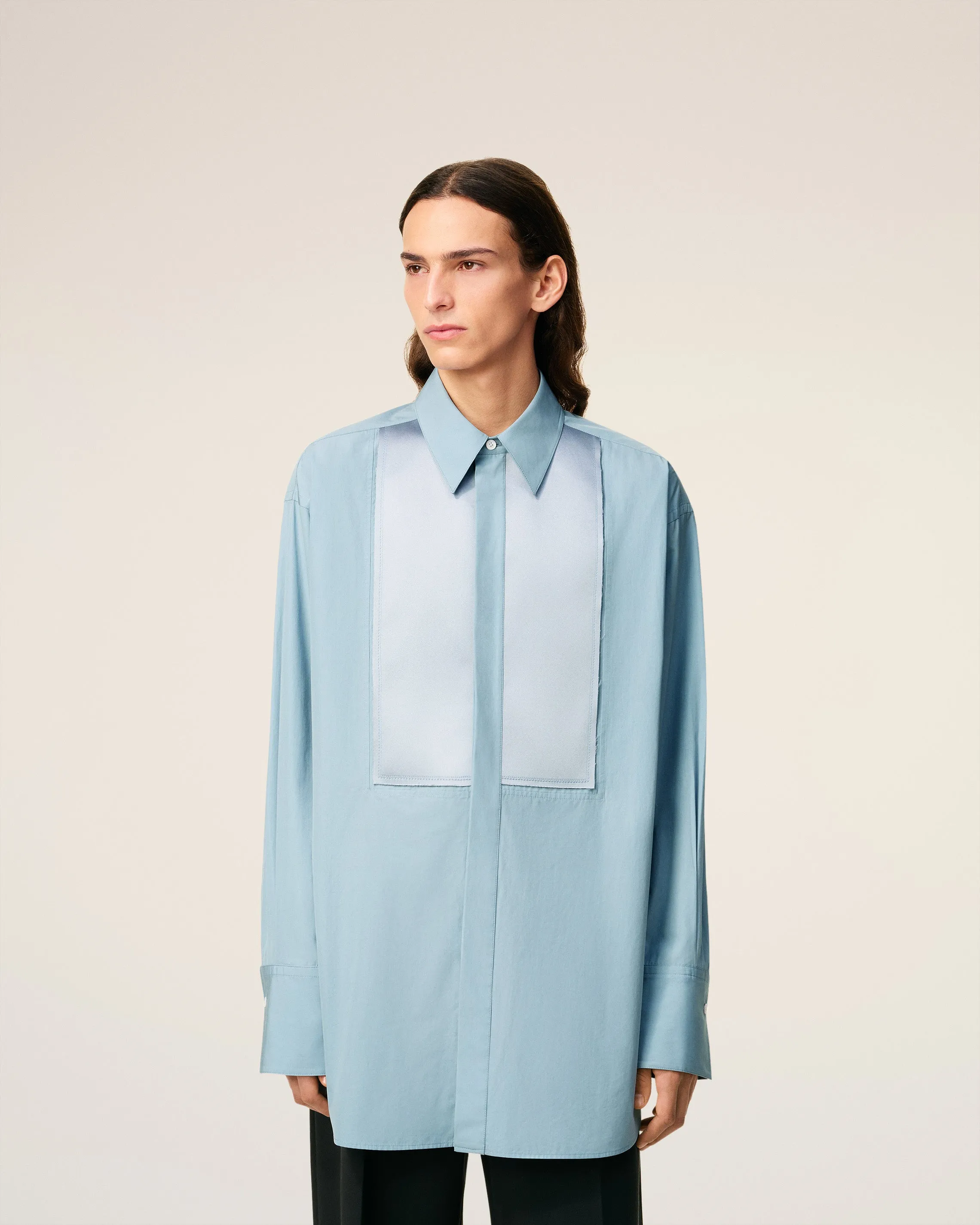 Chemise Bleue Oversize En Coton sold by Ami product image thumbnail 3