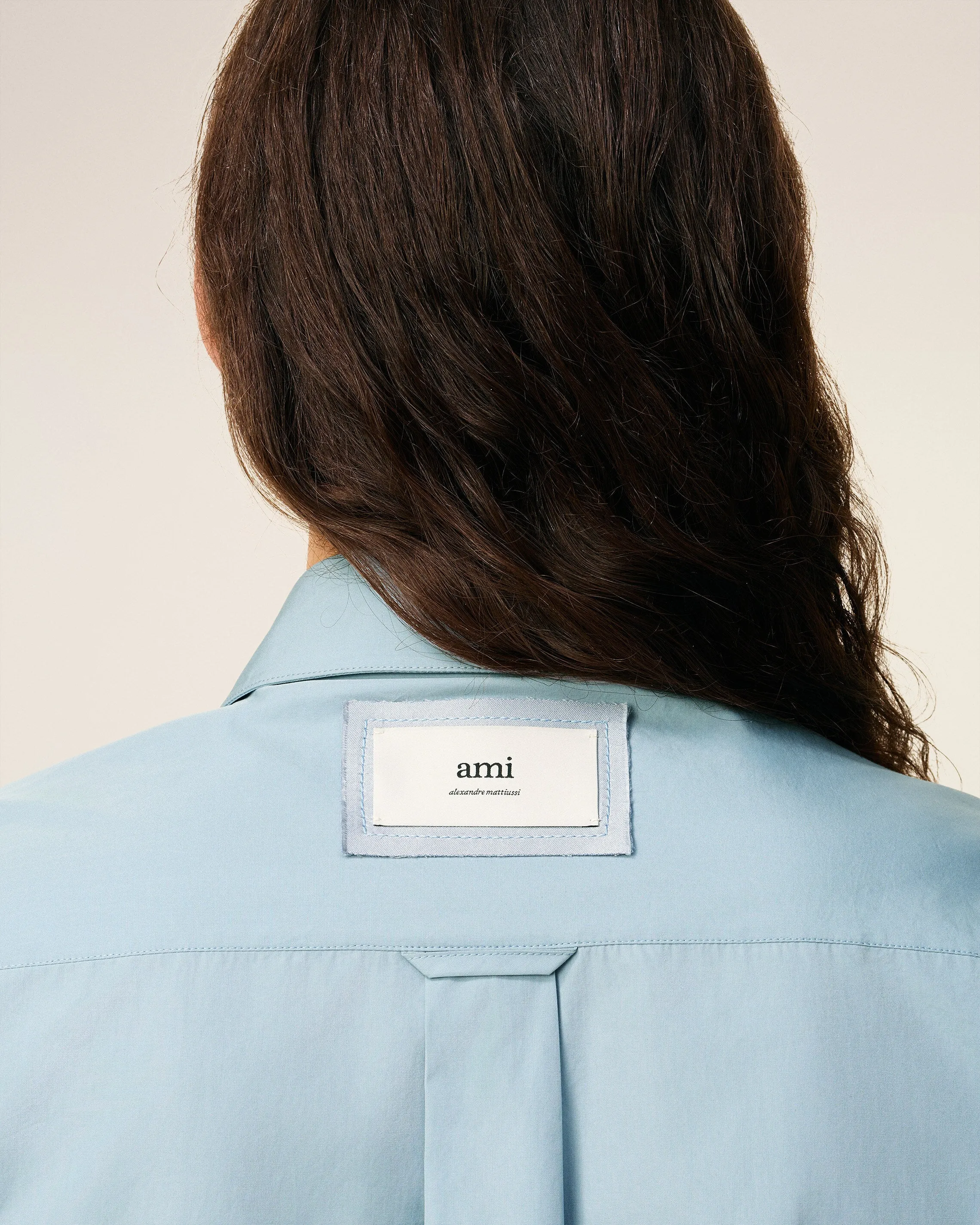 Chemise Bleue Oversize En Coton sold by Ami product image thumbnail 4