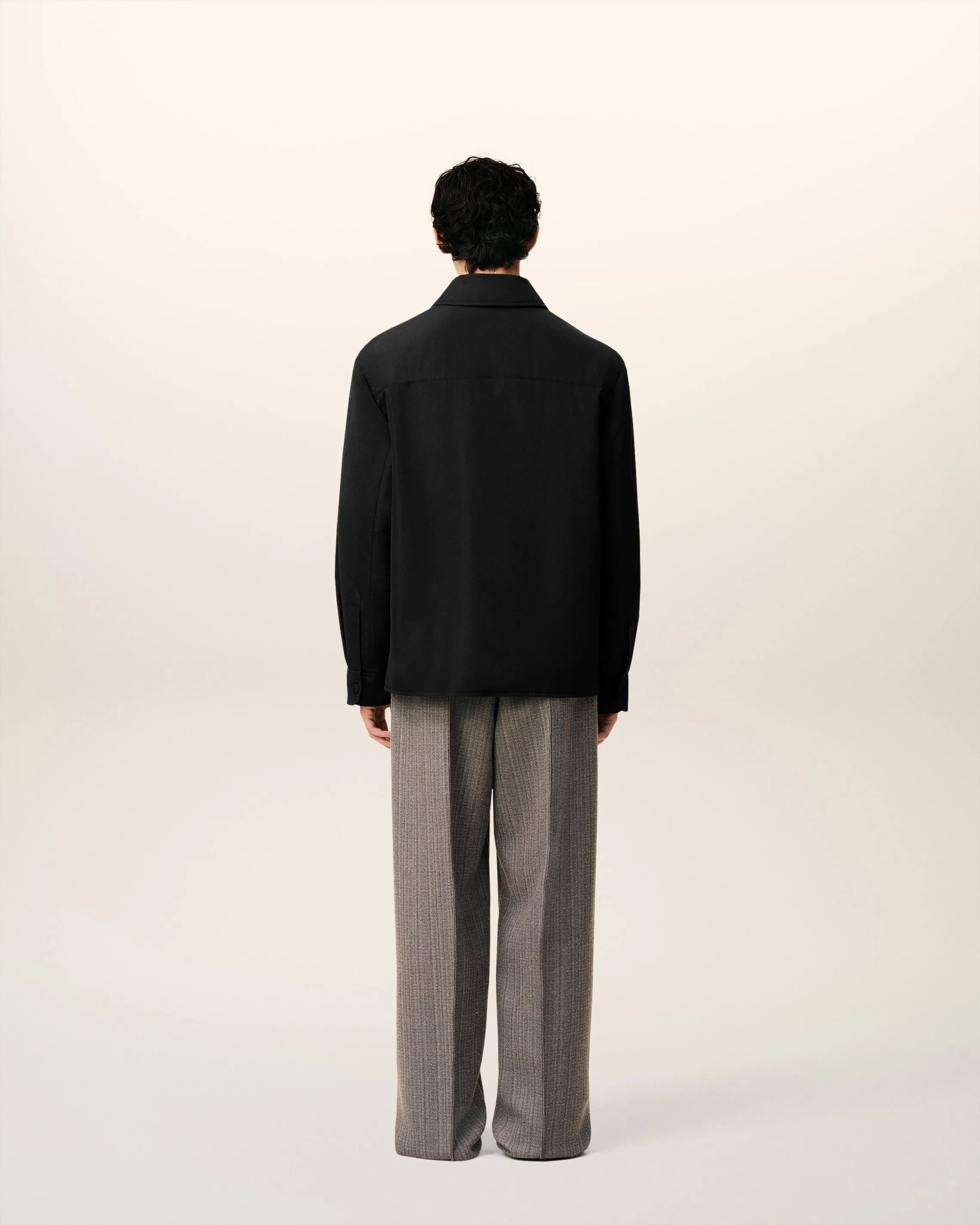 Surchemise Noire Rembourrée Ami De Coeur En Taffetas sold by Ami product image thumbnail 5