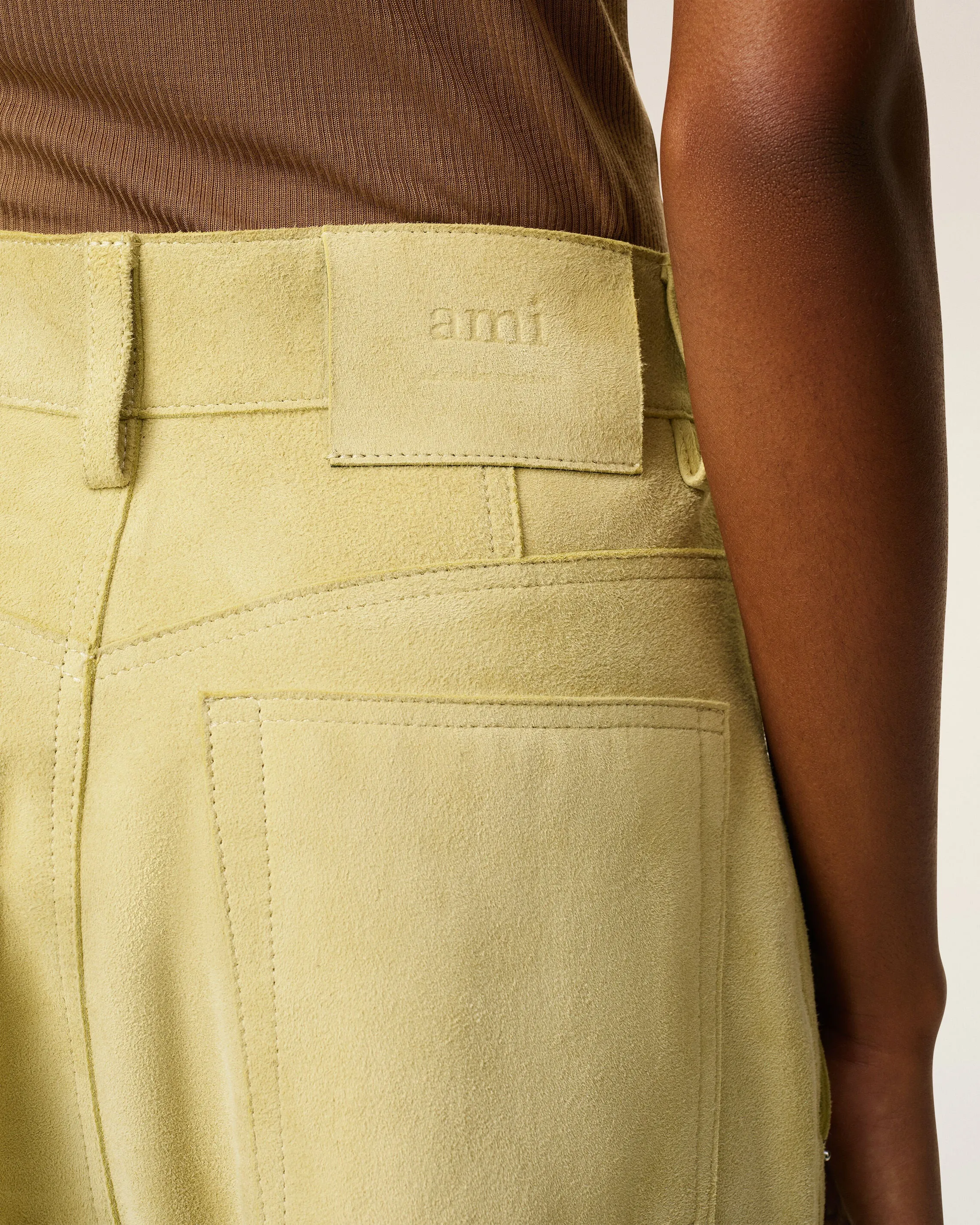 Bermuda Jaune En Cuir sold by Ami product image thumbnail 5