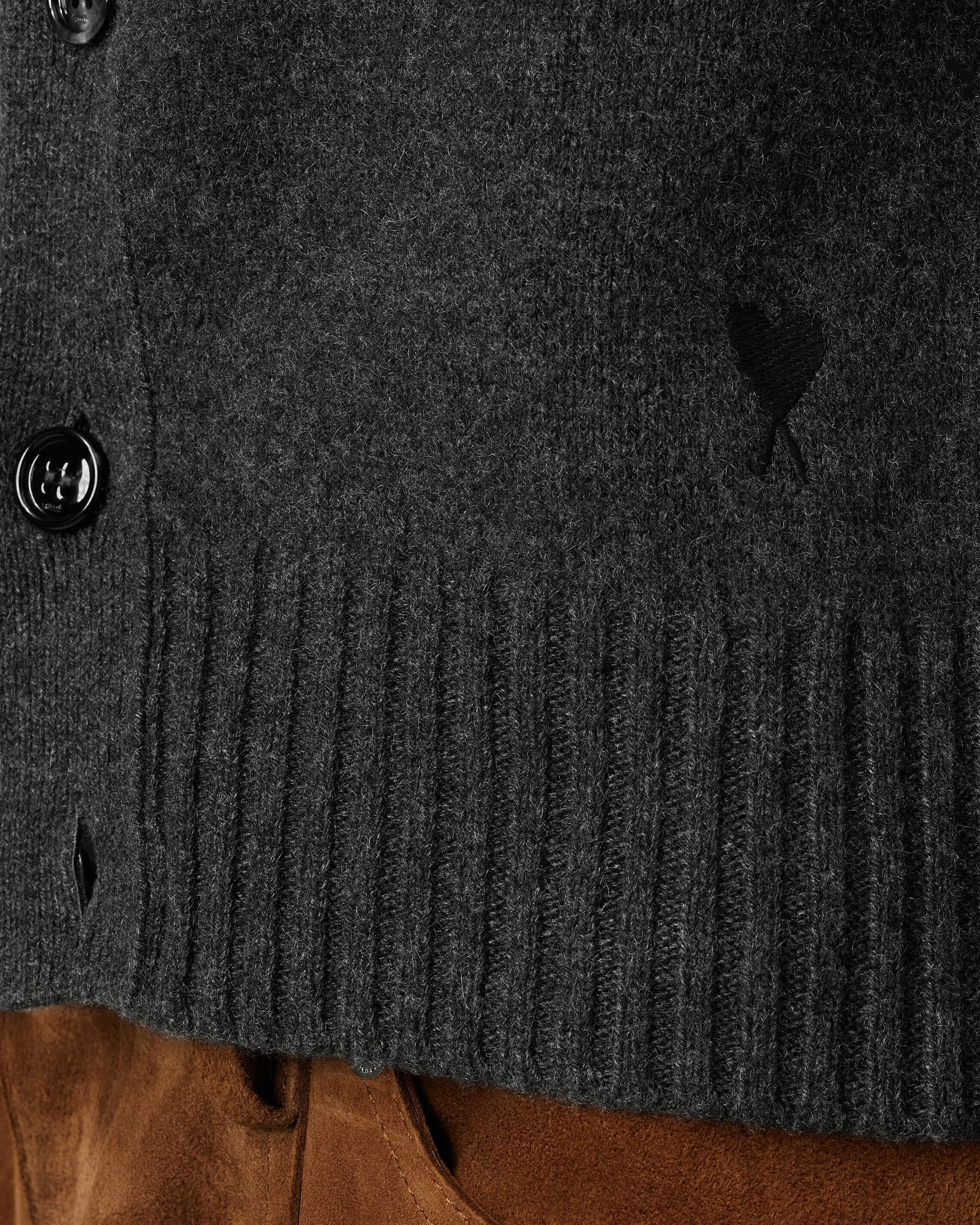 Cardigan Gris Ami De Coeur En Cachemire sold by Ami product image thumbnail 4