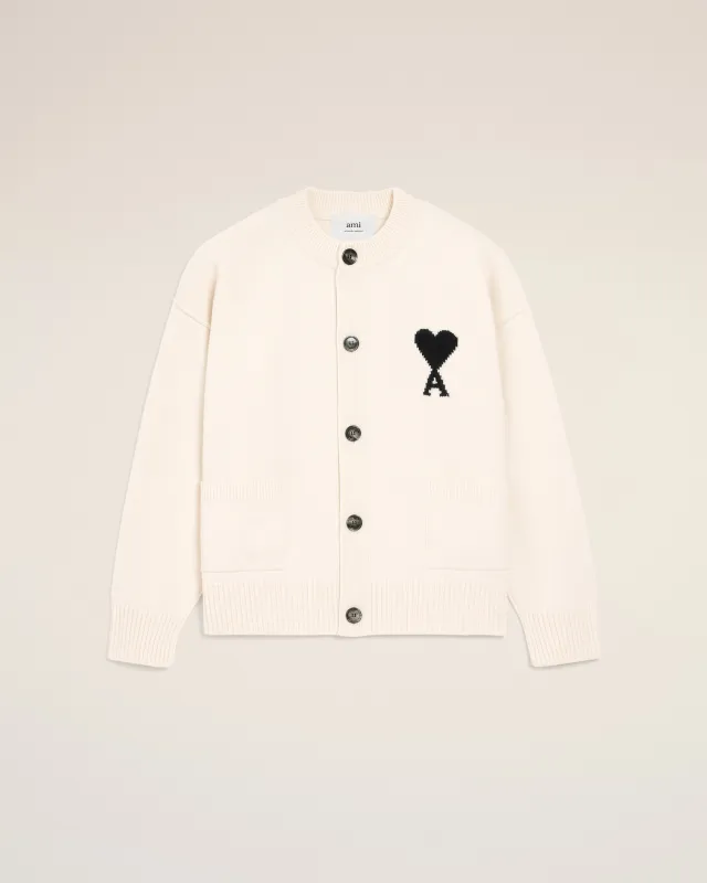 Cardigan Blanc Ami De Coeur En Laine sold by Ami