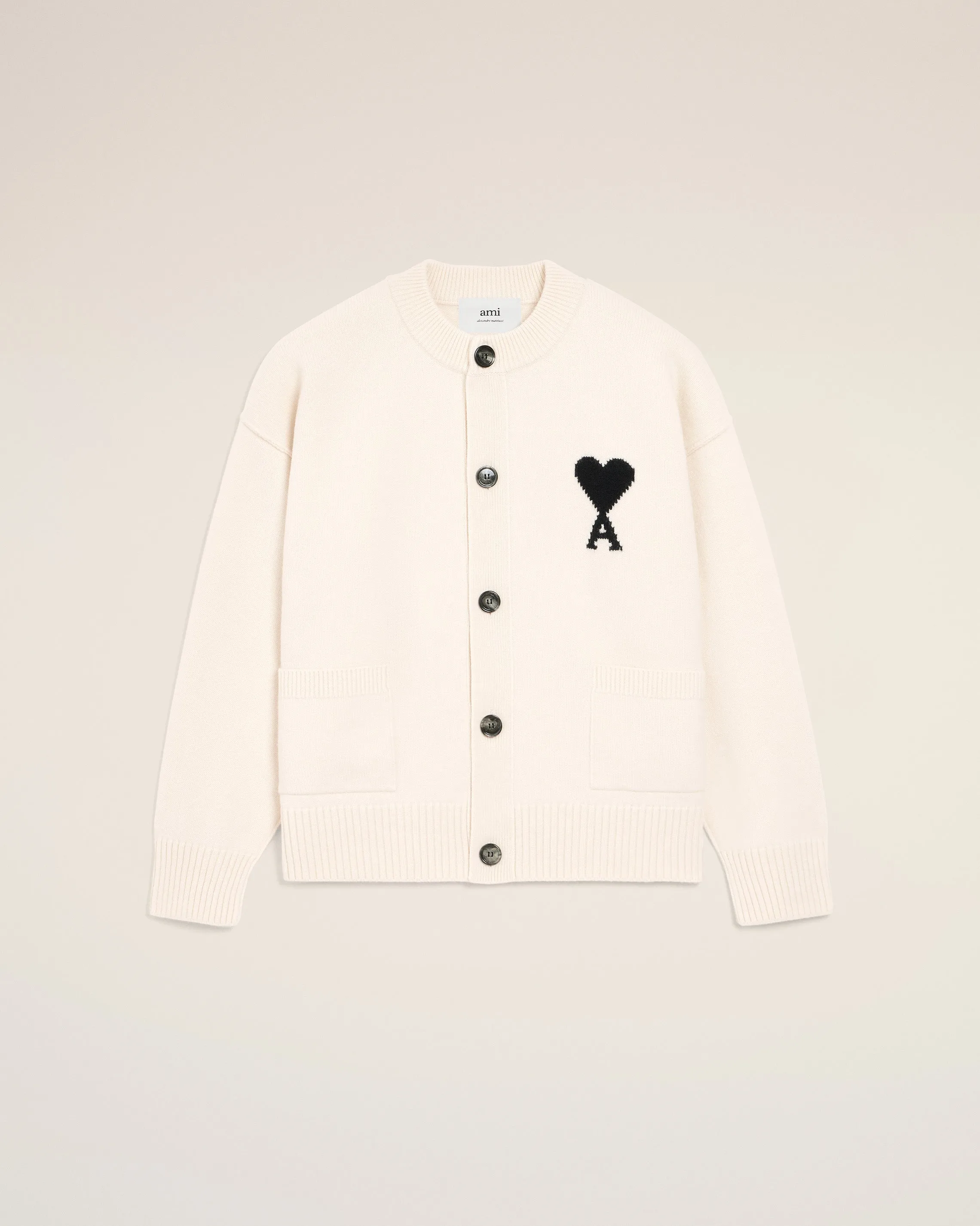Cardigan Blanc Ami De Coeur En Laine sold by Ami