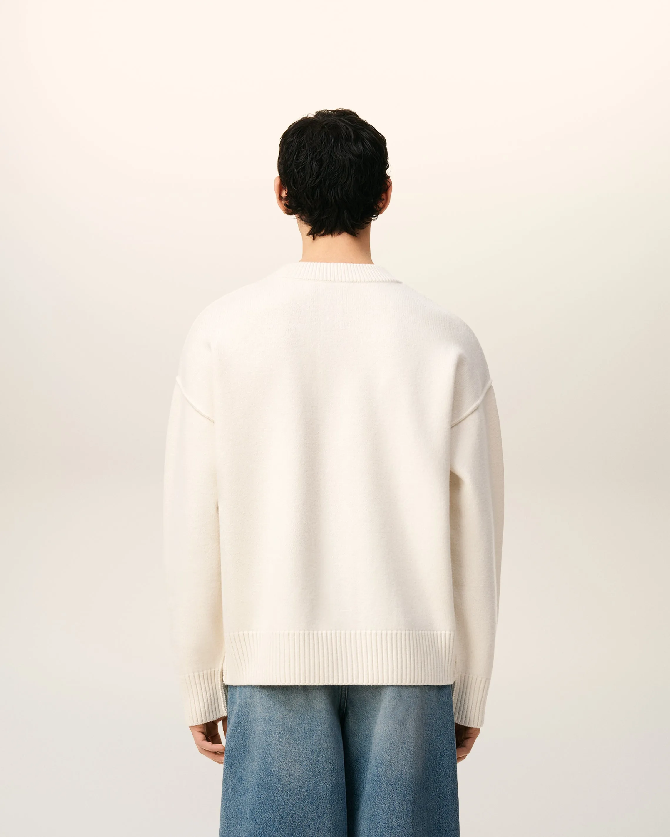 Cardigan Blanc Ami De Coeur En Laine sold by Ami product image thumbnail 5