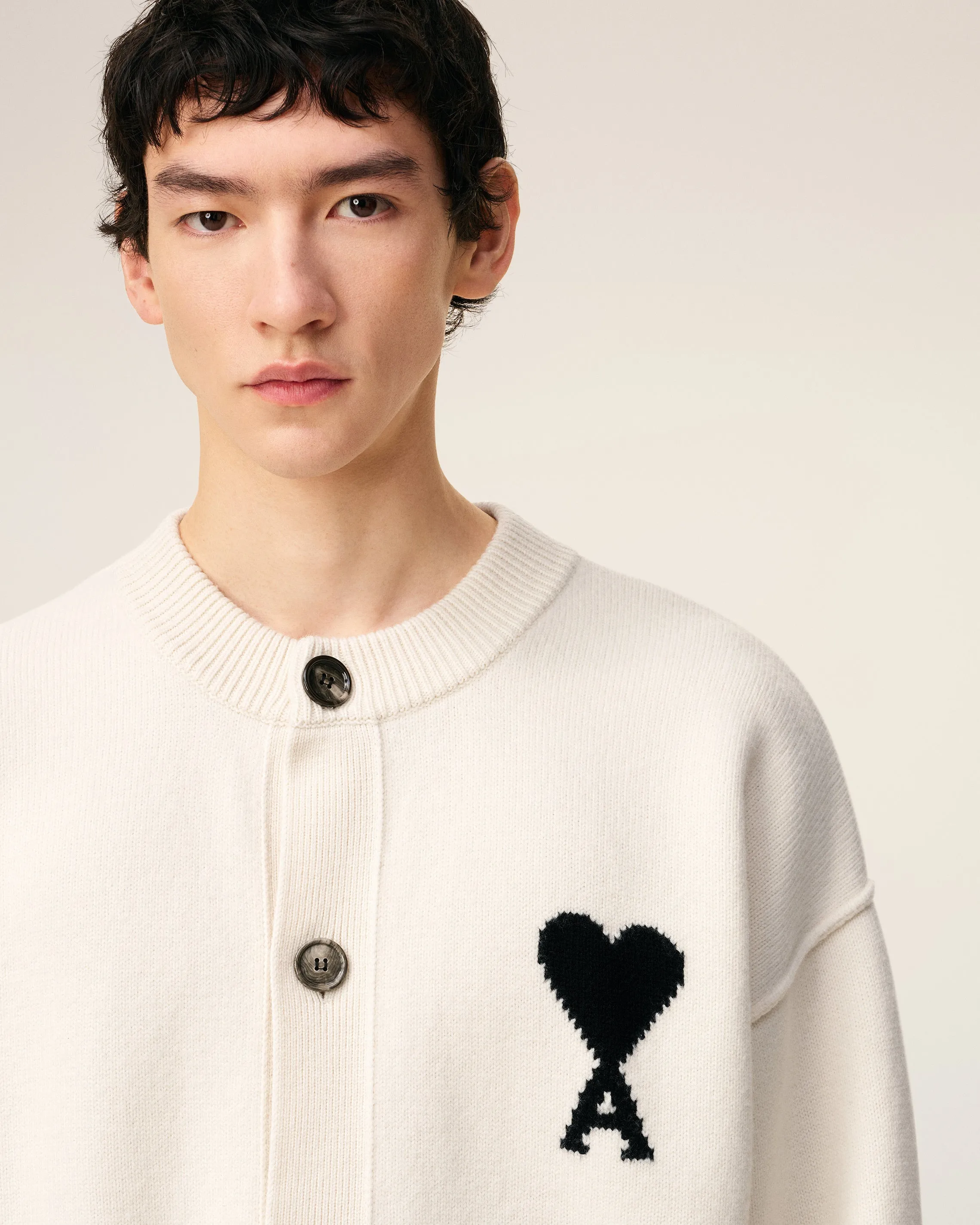 Cardigan Blanc Ami De Coeur En Laine sold by Ami product image thumbnail 4