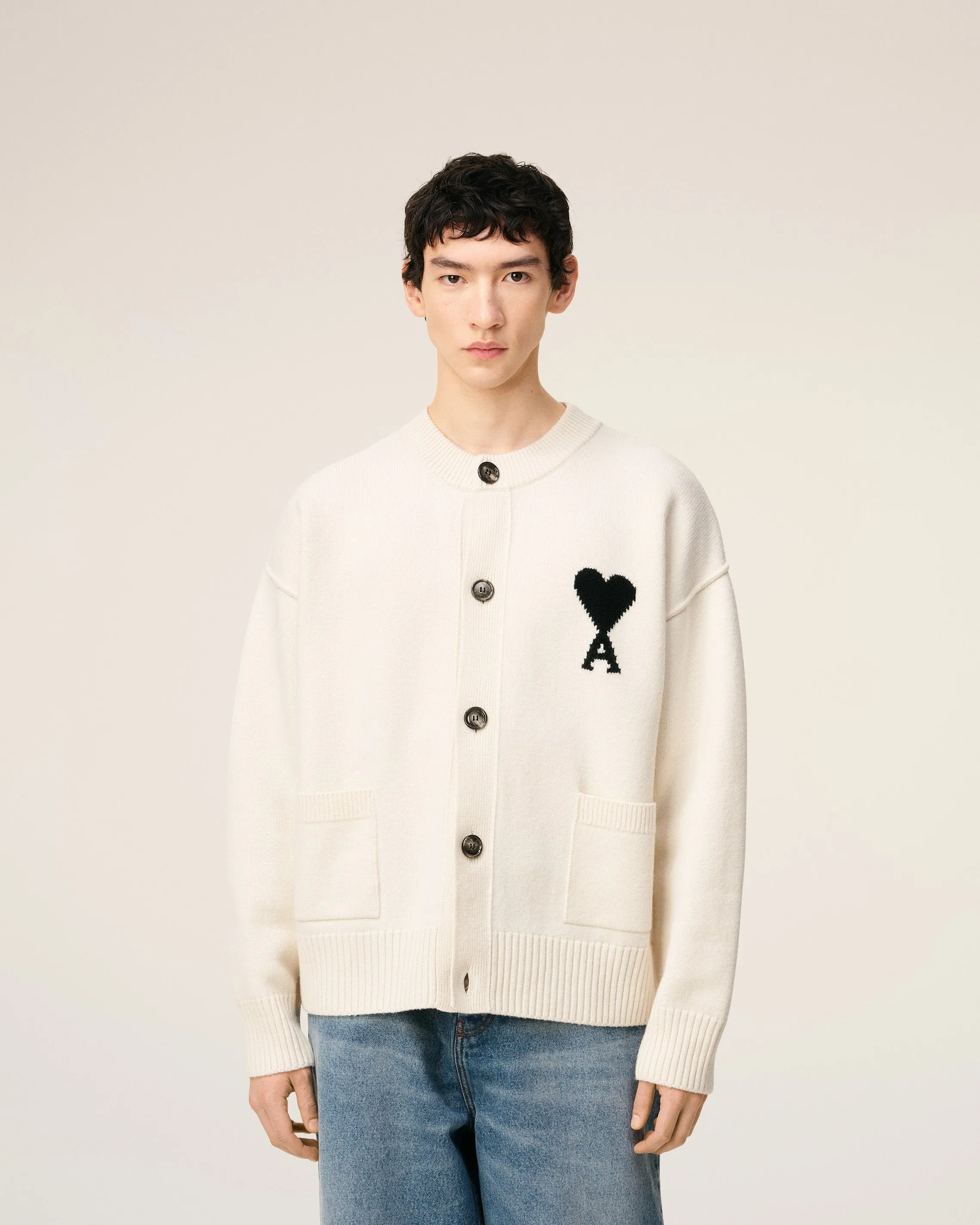 Cardigan Blanc Ami De Coeur En Laine sold by Ami product image thumbnail 3