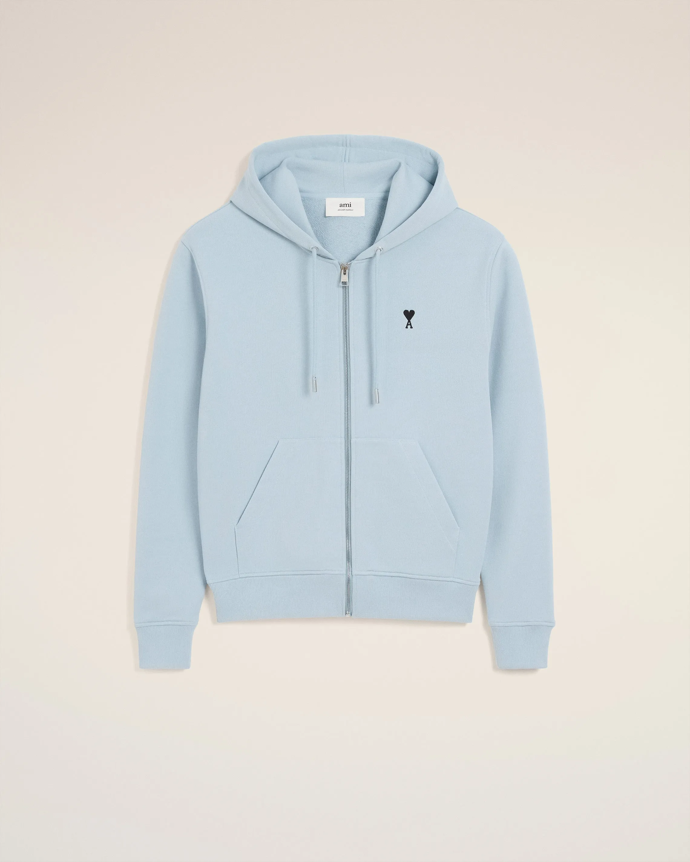Hoodie Bleu Zippé Ami De Coeur En Coton sold by Ami