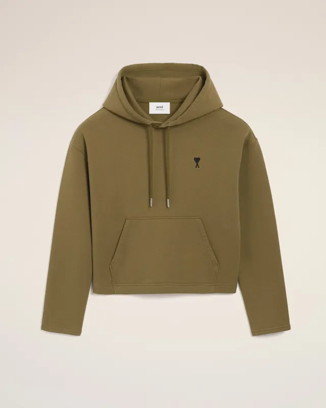 Hoodie Vert Ami De Coeur Contrasté En Coton sold by Ami