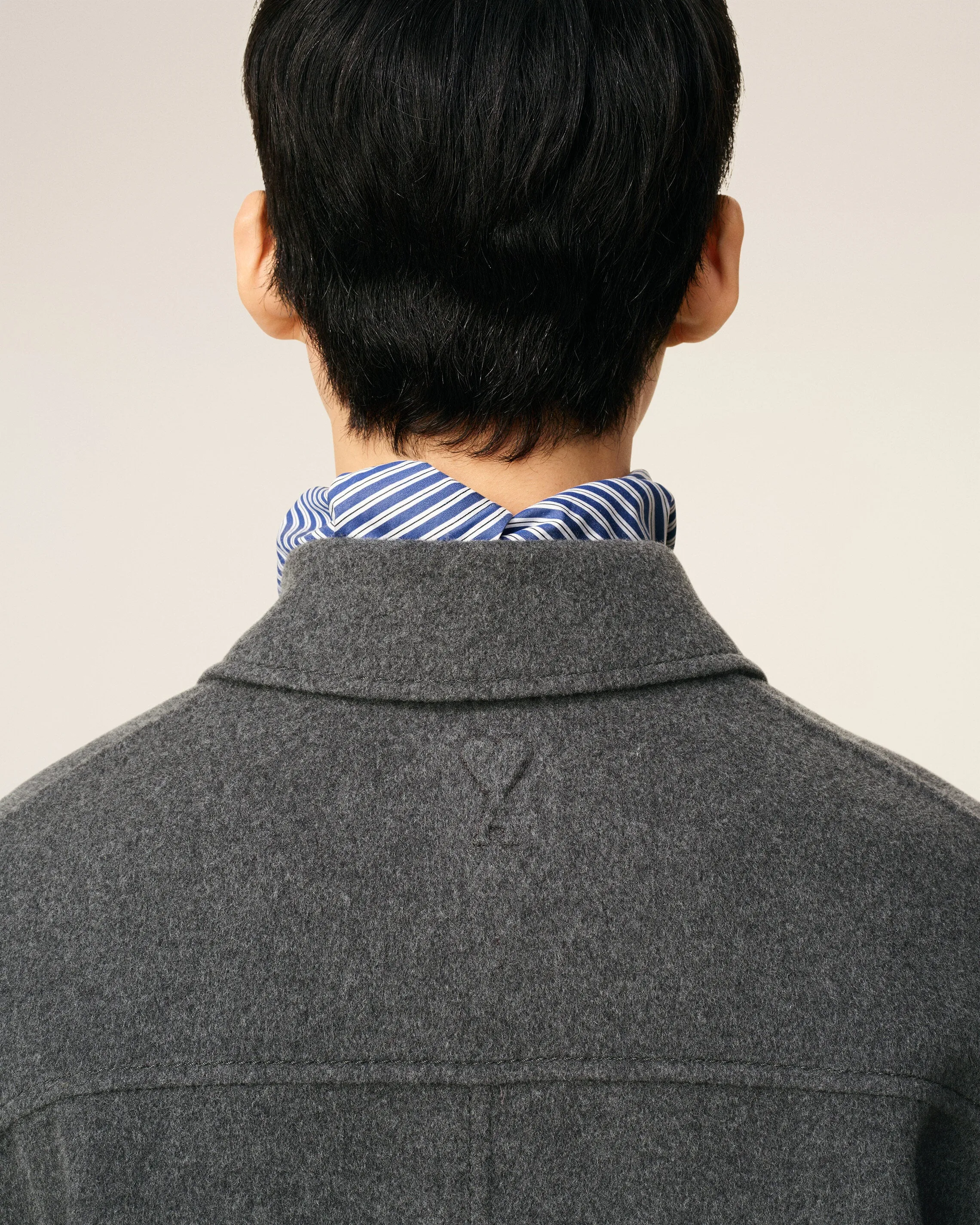 Blouson Gris Boule Boutonné En Laine sold by Ami product image thumbnail 4