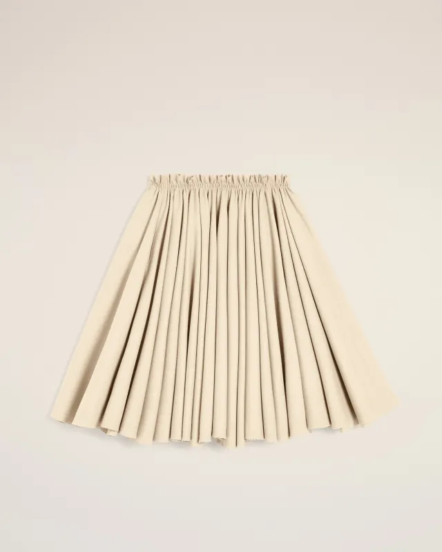 Jupe Corolle Blanche Midi En Laine sold by Ami