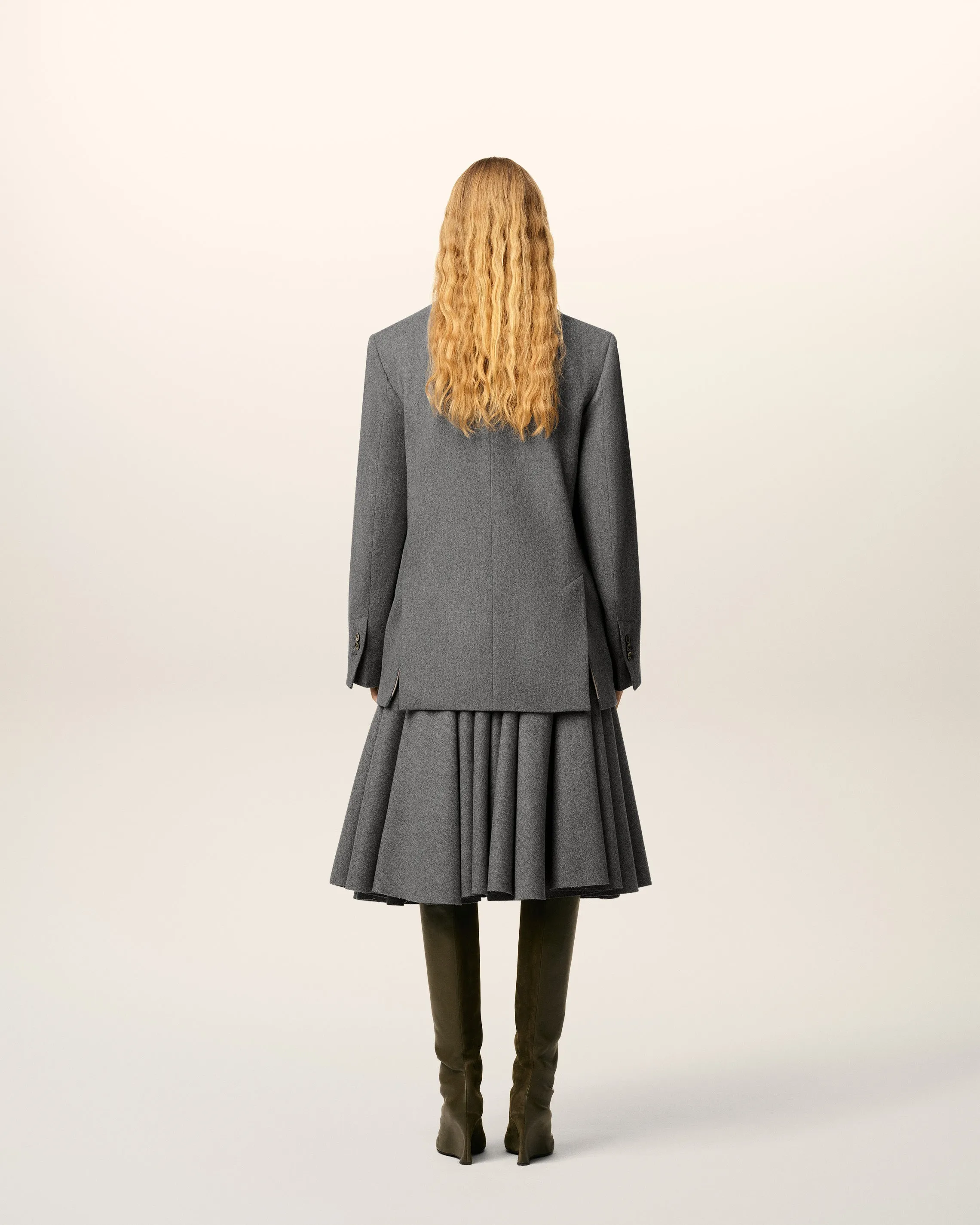 Veste Grise Ample Deux Boutons En Laine sold by Ami product image thumbnail 5