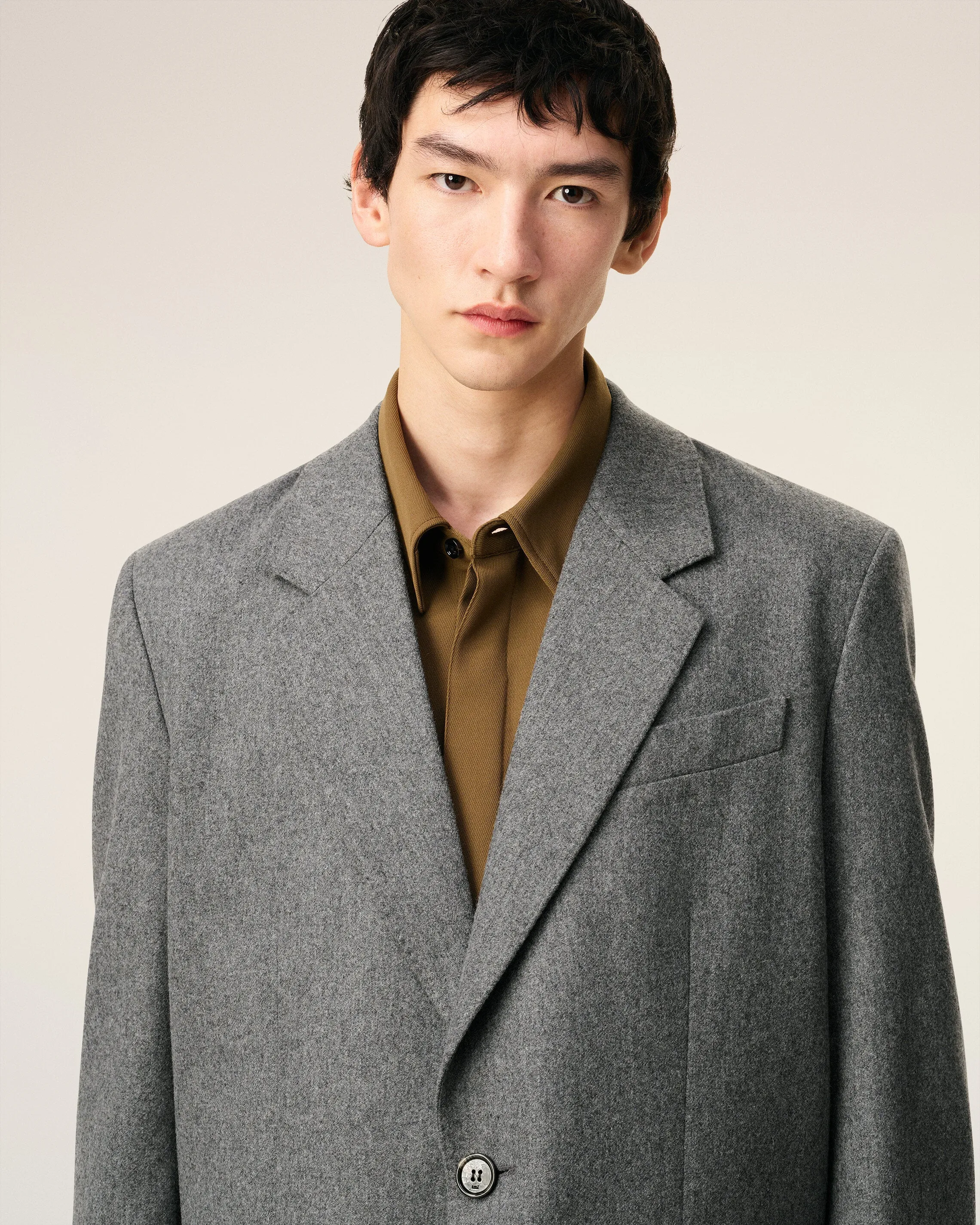 Veste Grise Ample En Laine sold by Ami product image thumbnail 4