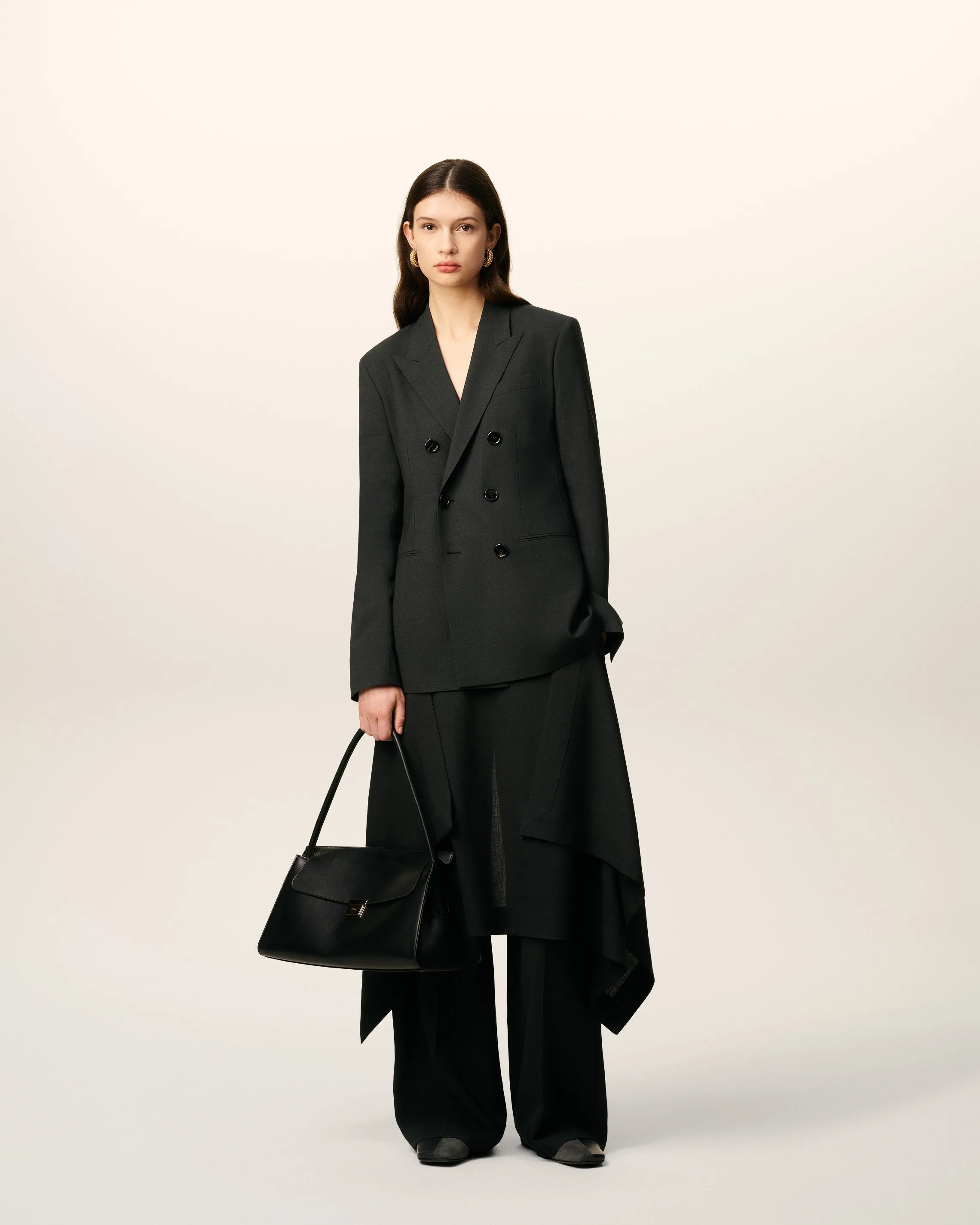 Veste Noire Croisée En Laine sold by Ami product image thumbnail 2