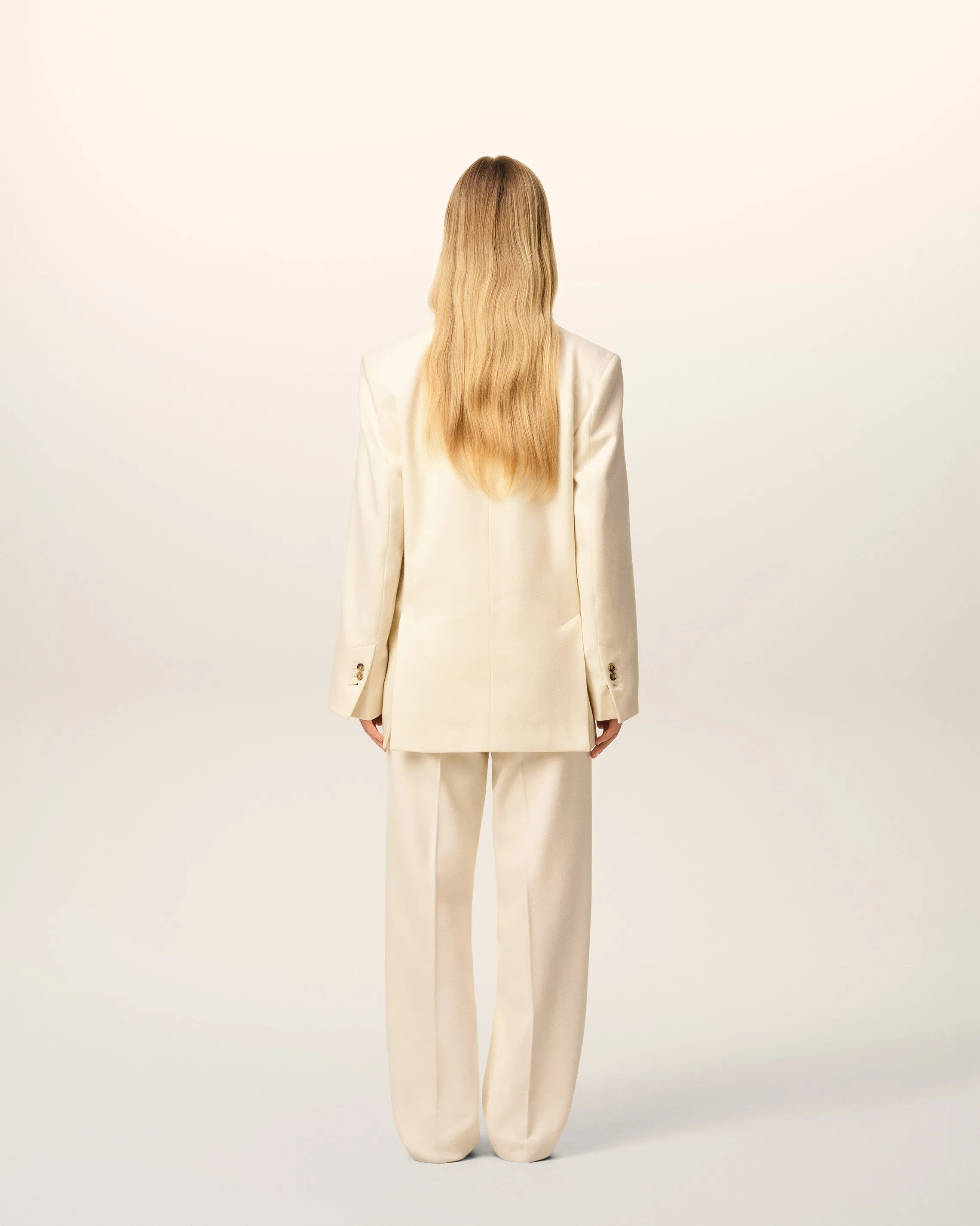 Veste Blanche Ample Croisée En Laine sold by Ami product image thumbnail 5