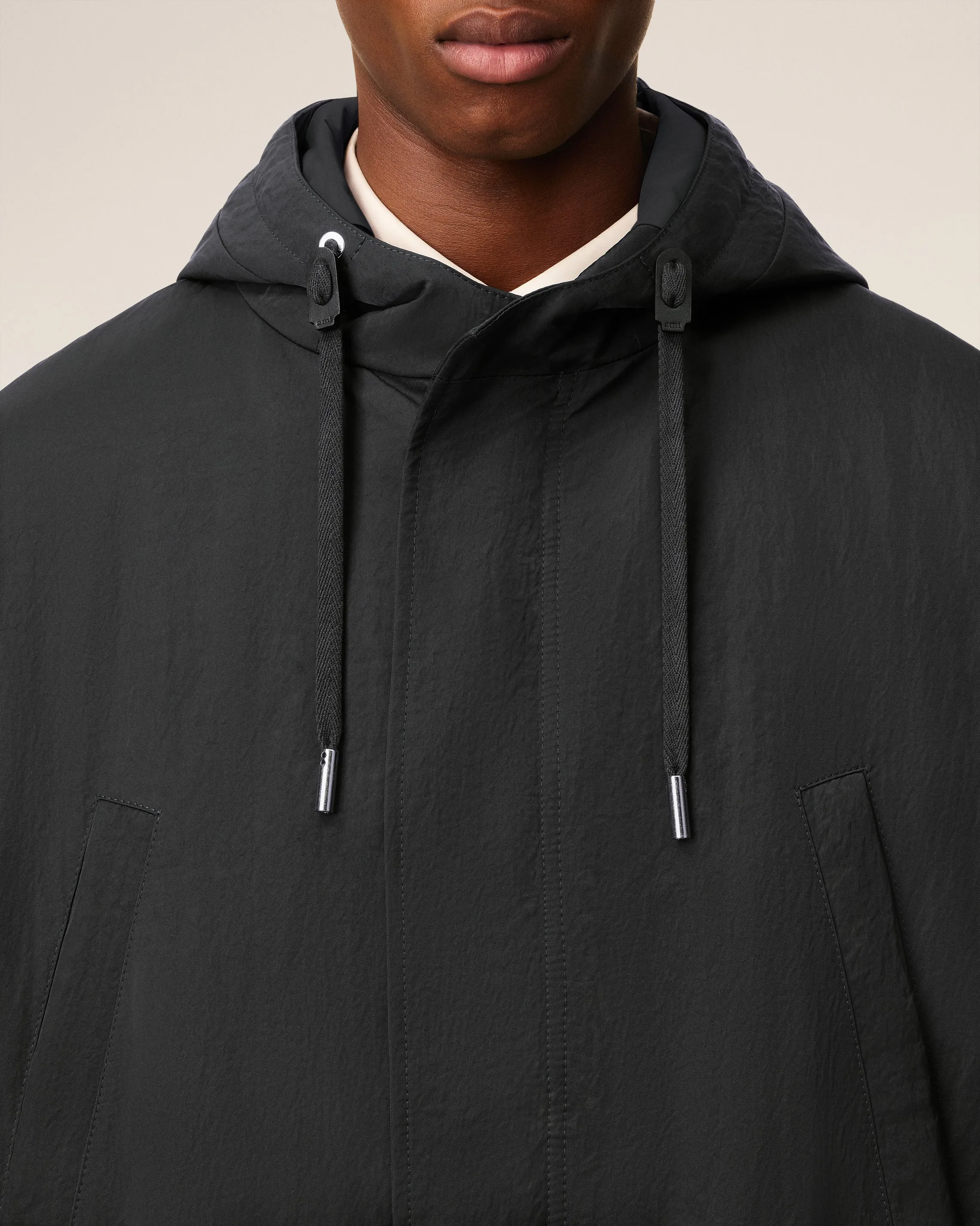 Parka Noire Rembourrée En Sergé De Nylon sold by Ami product image thumbnail 4