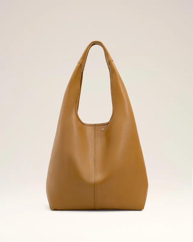 Sac Hobo Jaune Etienne En Cuir Souple made by Ami