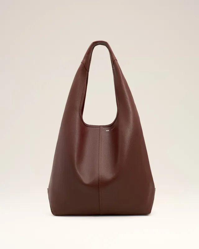 Sac Hobo Bordeaux Etienne En Cuir Souple made by Ami