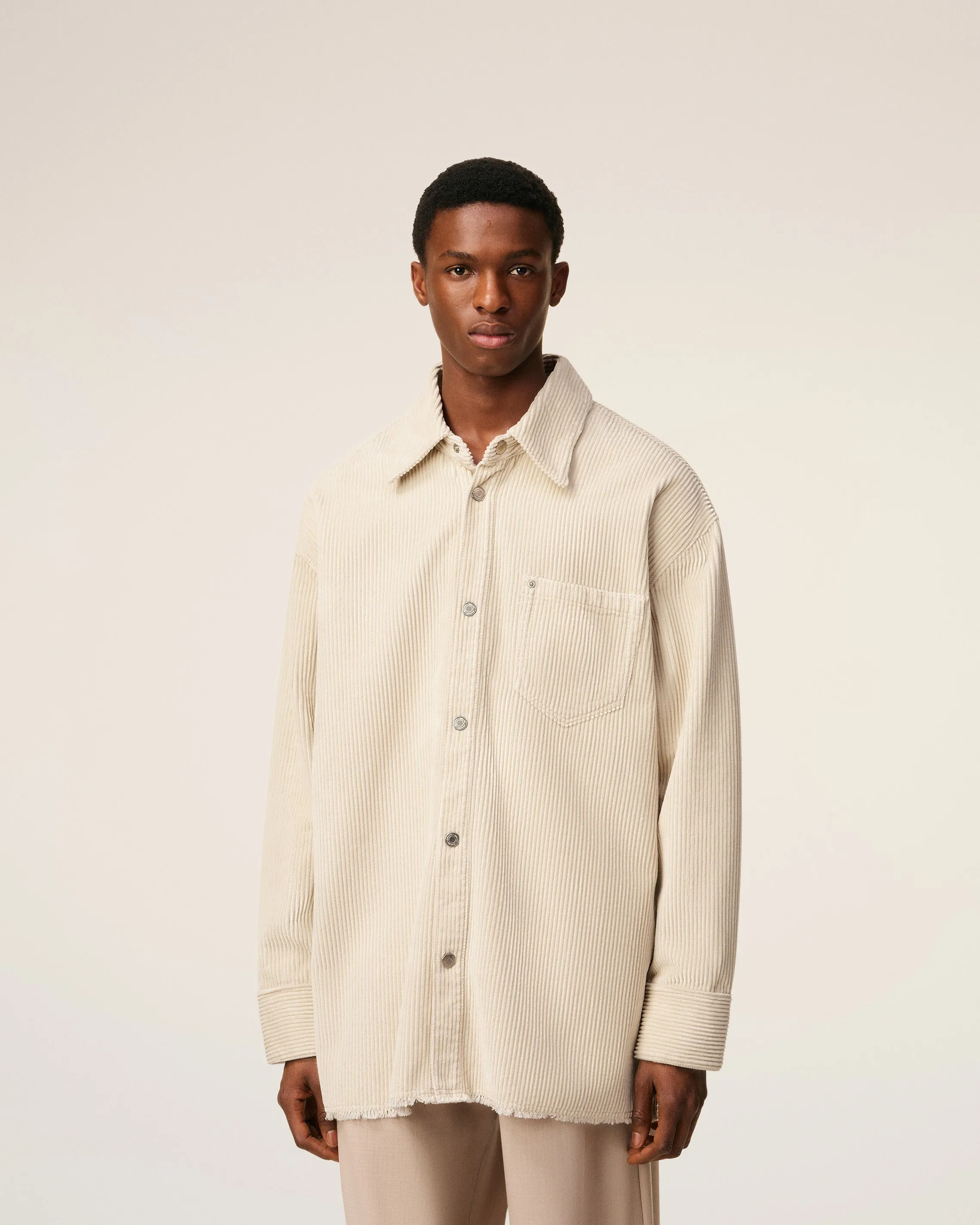 Surchemise Blanche Velours Cotelé En Coton sold by Ami product image thumbnail 3