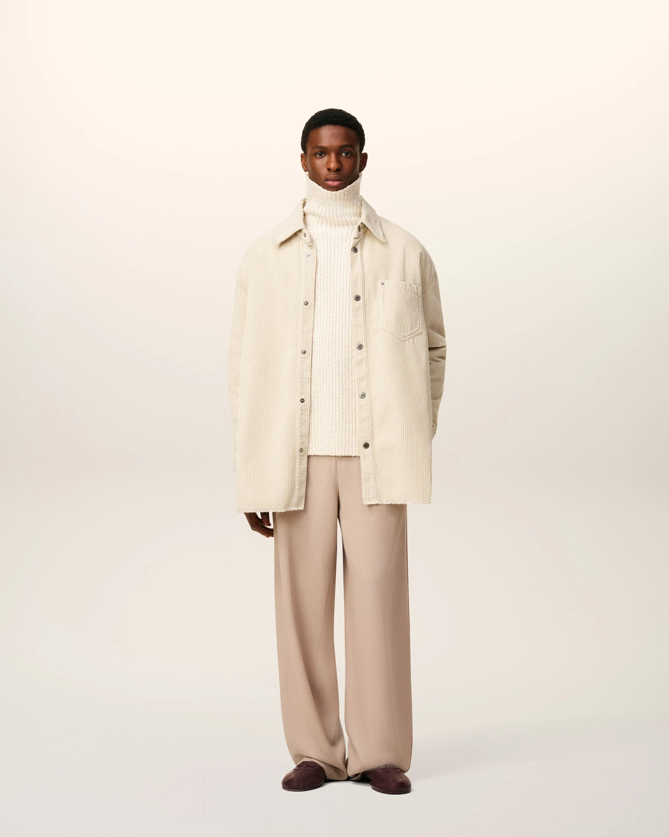 Surchemise Blanche Velours Cotelé En Coton sold by Ami product image thumbnail 2