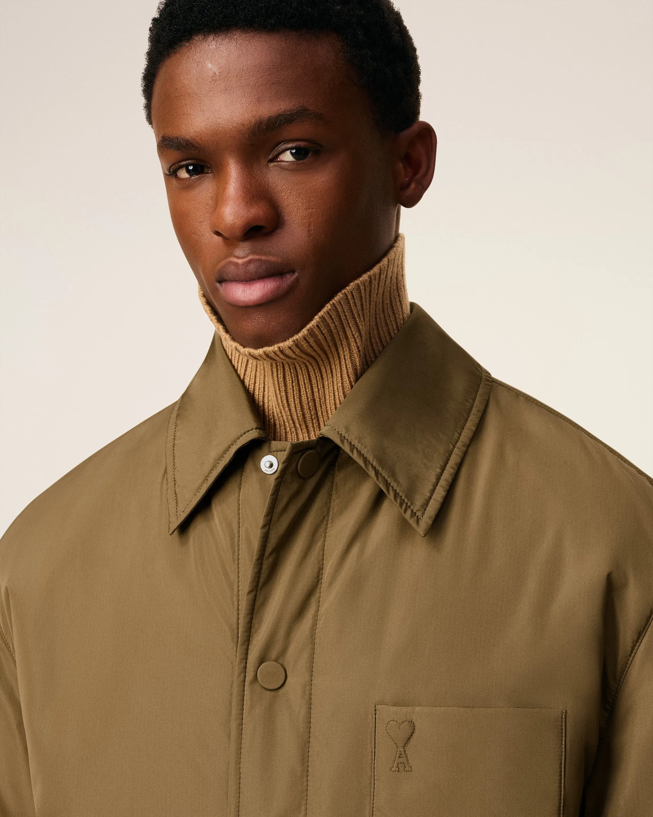 Surchemise Verte Rembourrée Ami De Coeur En Taffetas sold by Ami product image thumbnail 4