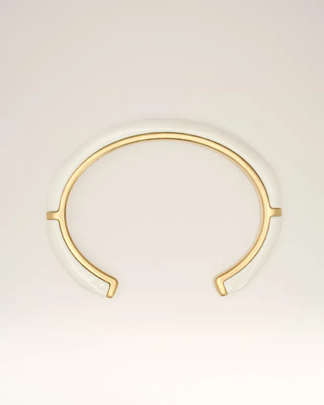 Bracelet Blanc Emaillé Laqué En Laiton sold by Ami
