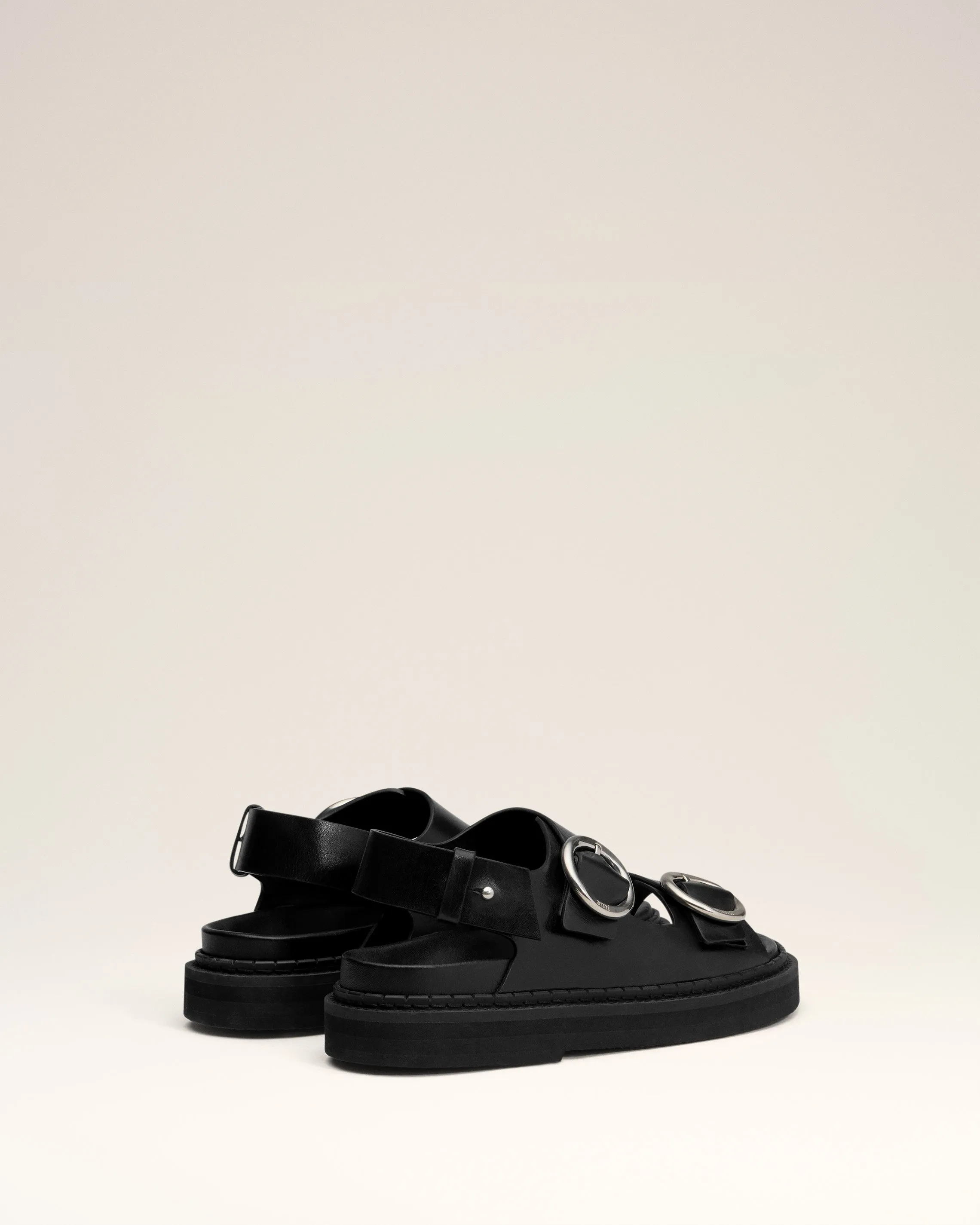 Sandales Midi Noires Fussbett En Cuir sold by Ami product image thumbnail 4