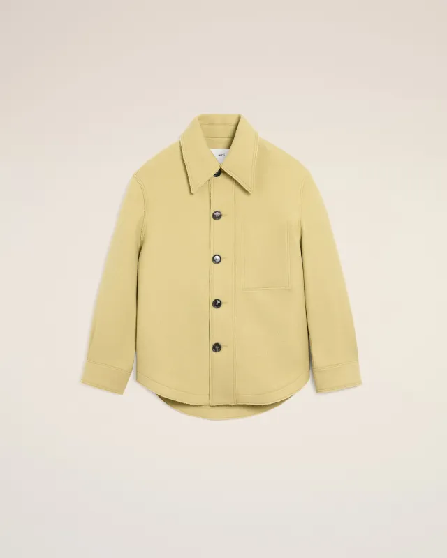 Veste Verte Boutonnée En Laine sold by Ami