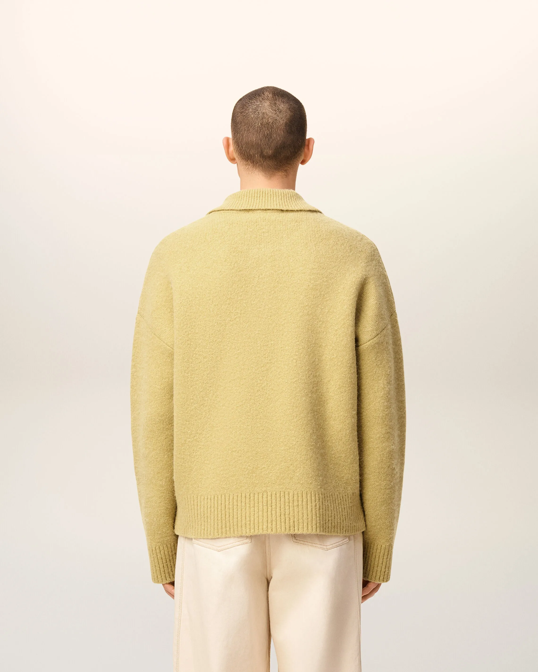 Polo Jaune Manches Longues Ami De Coeur En Alplaga sold by Ami product image thumbnail 5