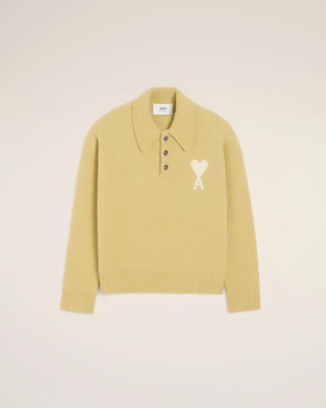 Polo Jaune Manches Longues  Ami De Coeur En Alplaga sold by Ami