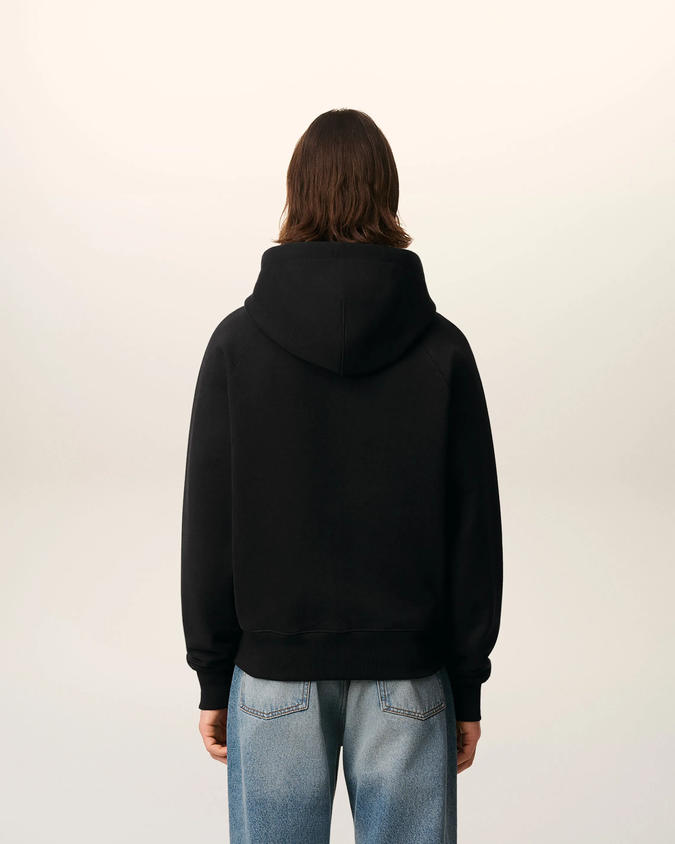 Hoodie noir Zippé en coton Ami De Coeur Embossé sold by Ami product image thumbnail 5