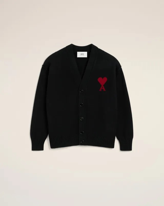 Cardigan Noir Ami De Coeur En Laine sold by Ami
