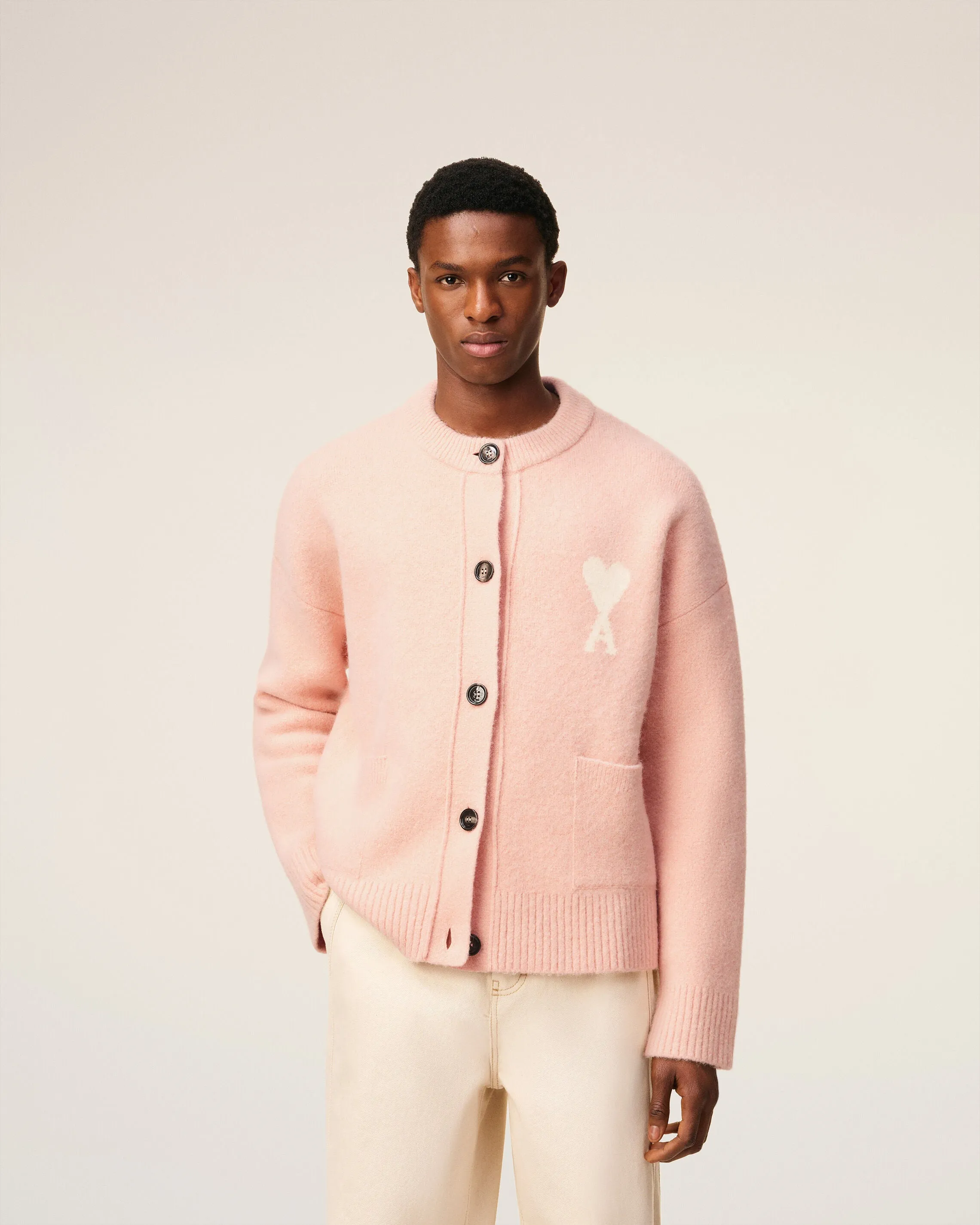 Cardigan Rose Ami De Coeur En Alpaga sold by Ami product image thumbnail 3