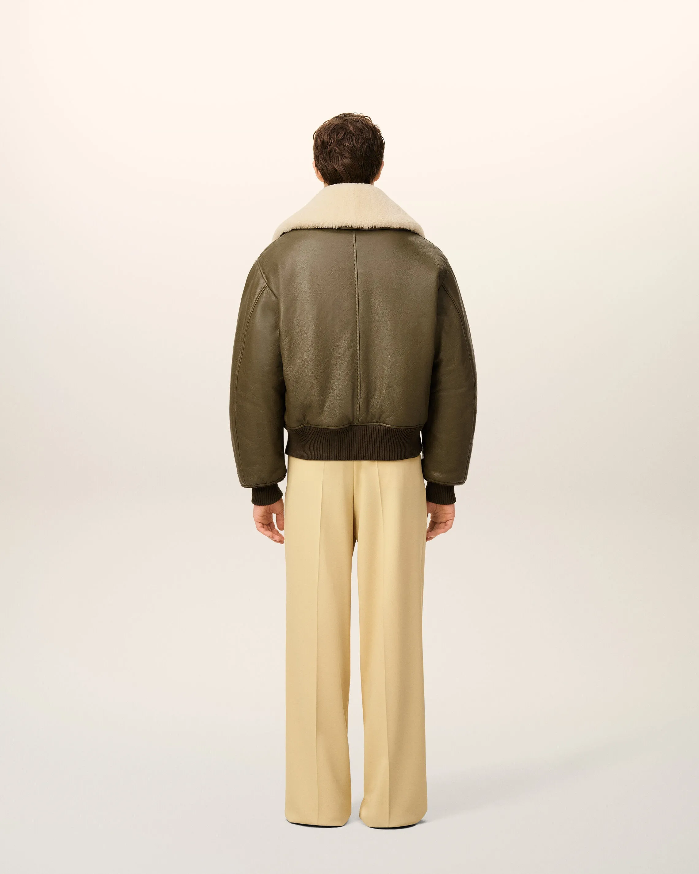 Veste Verte Zippée En Cuir sold by Ami product image thumbnail 5