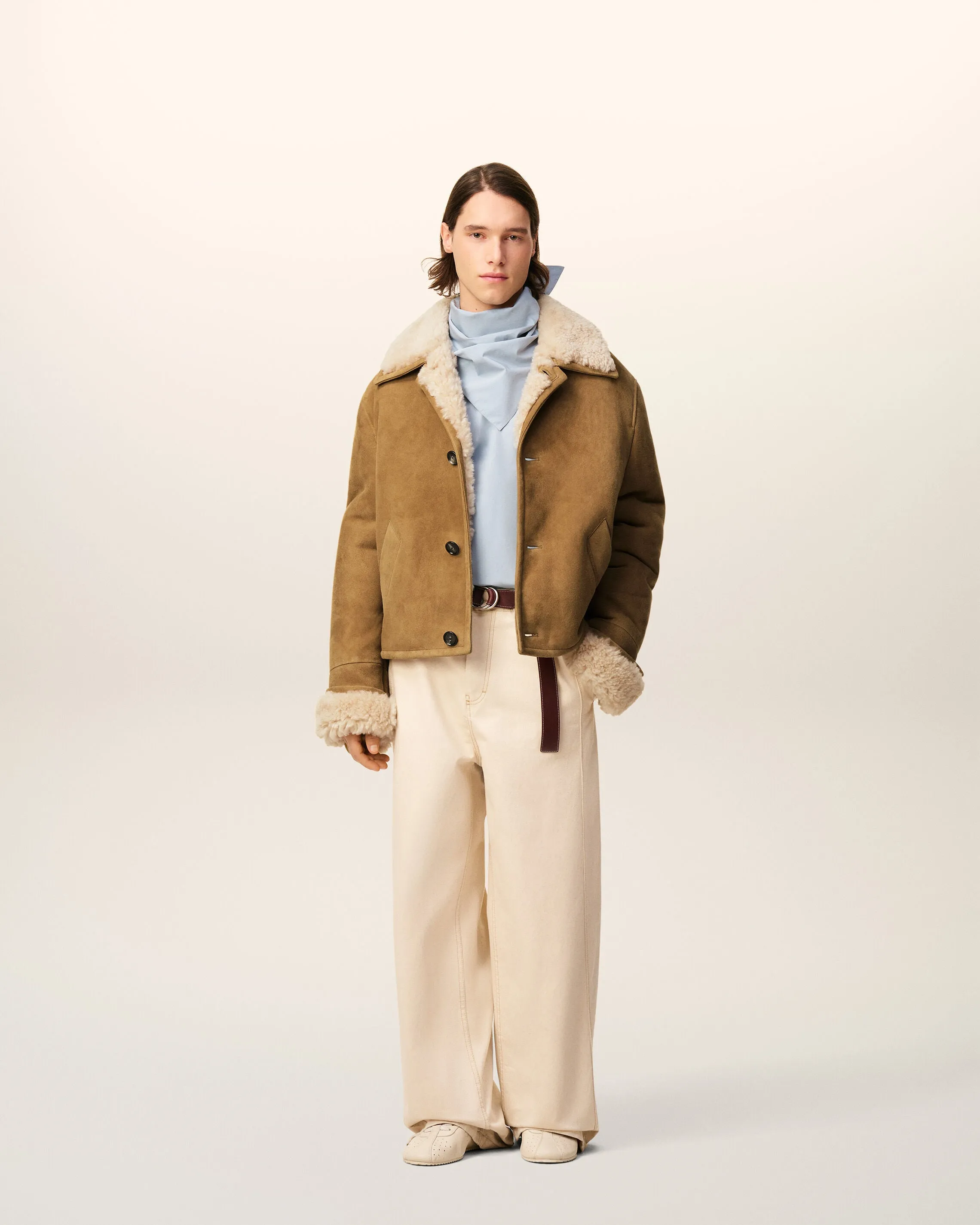 Veste Marron Boutonnée En Shearling sold by Ami product image thumbnail 2
