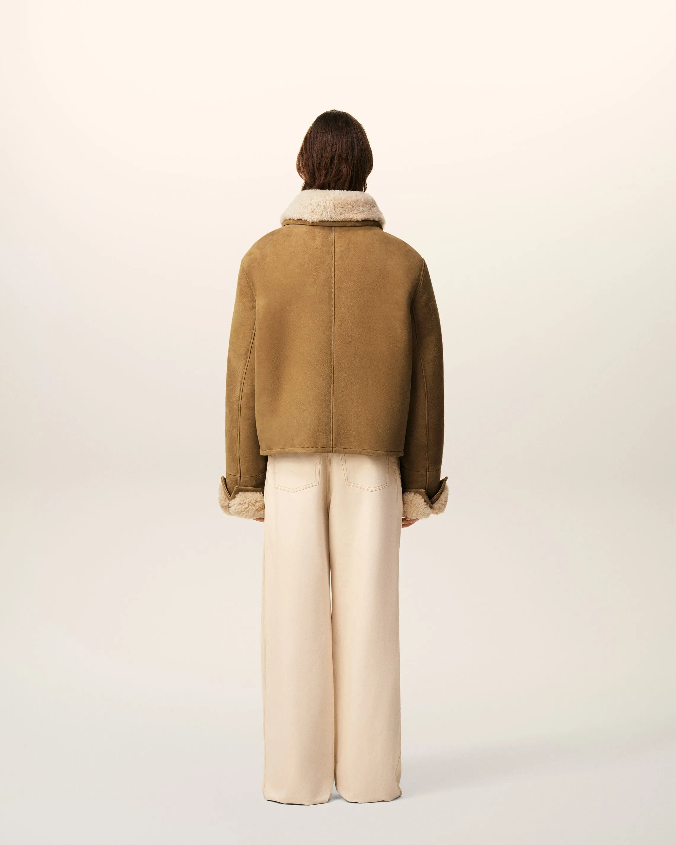 Veste Marron Boutonnée En Shearling sold by Ami product image thumbnail 5