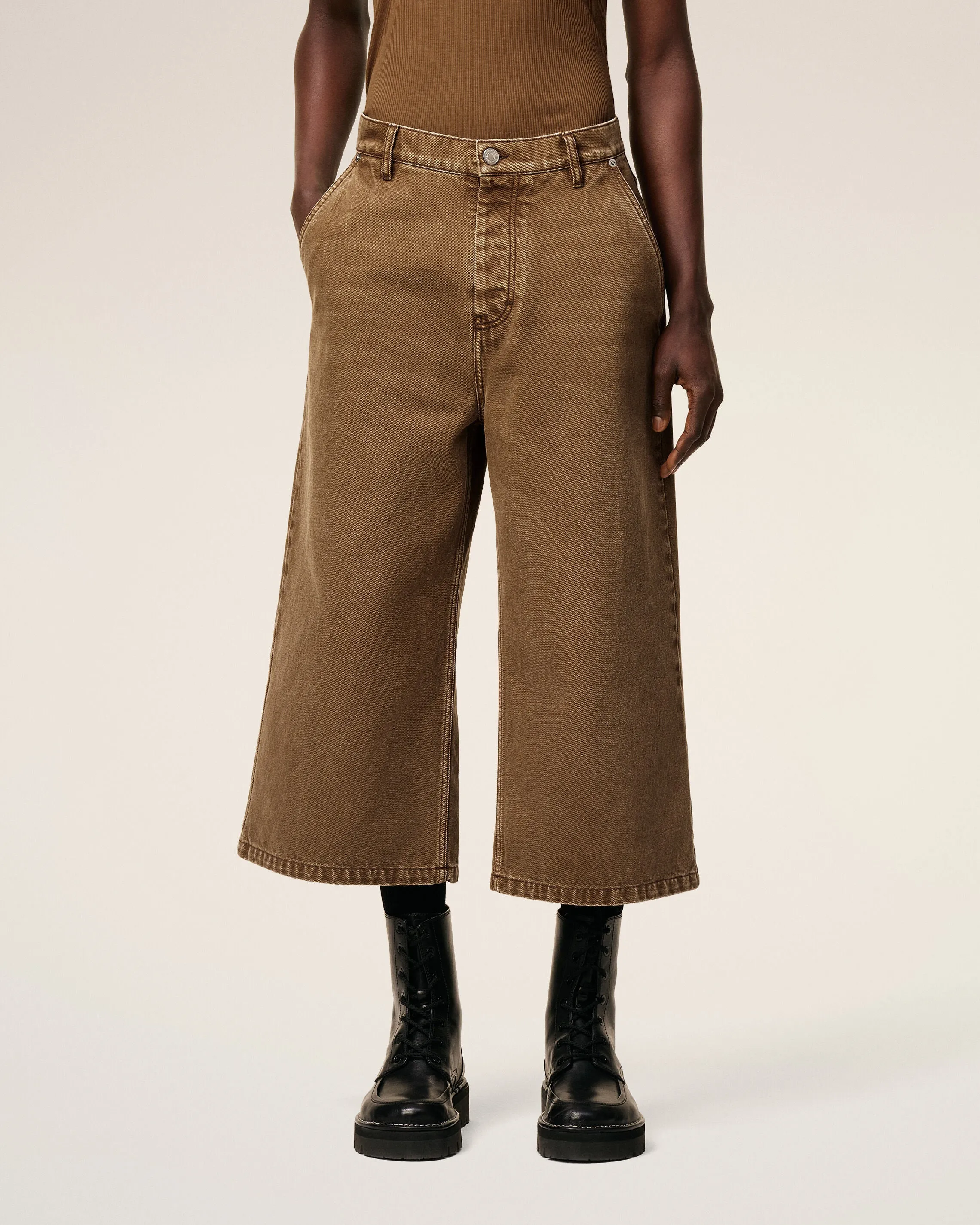 Bermuda Marron Long En Coton sold by Ami product image thumbnail 3